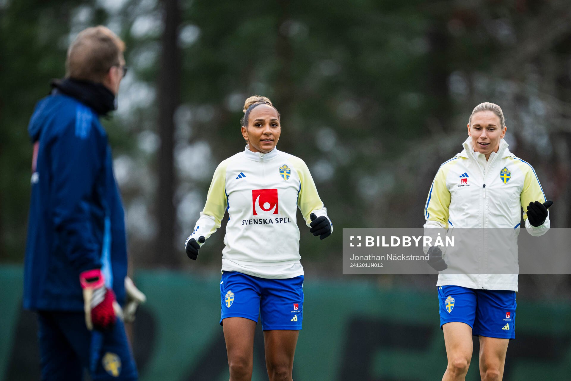 Madelen Janogy and Jonna Andersson of the Swedish women's