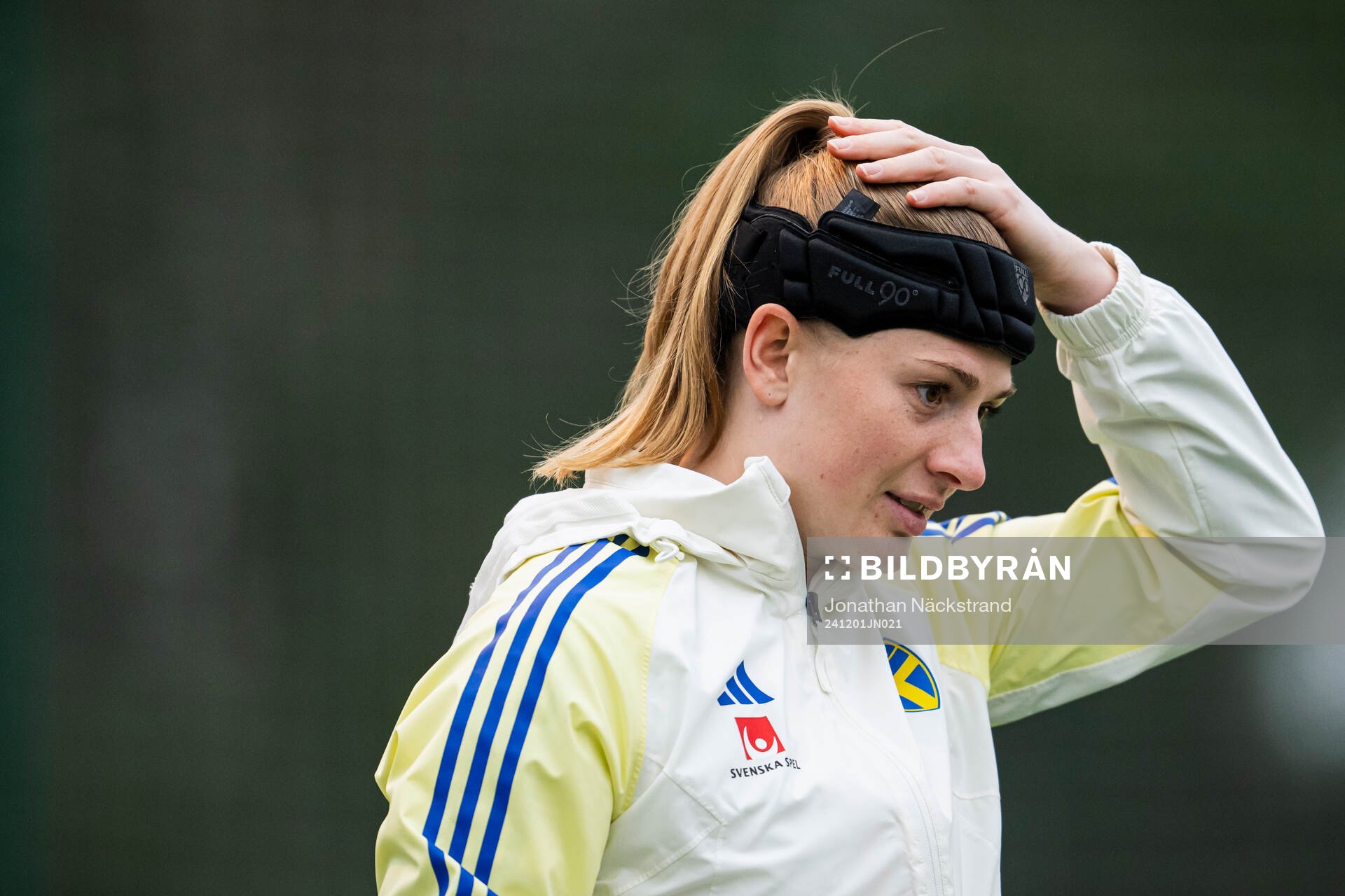 Goalkeeper Tove Enblom of the Swedish women's national