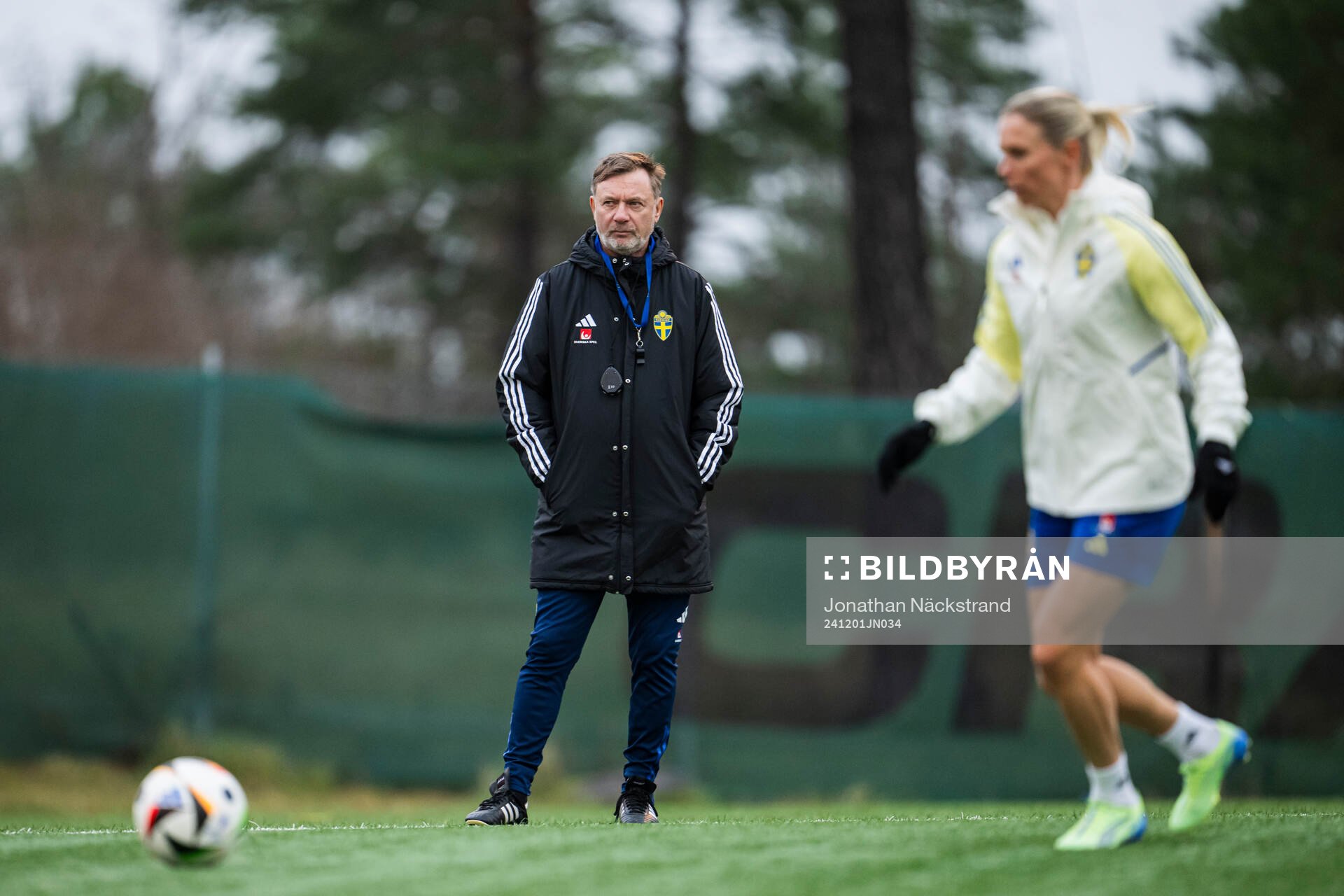 Head coach Peter Gerhardsson of the Swedish women's