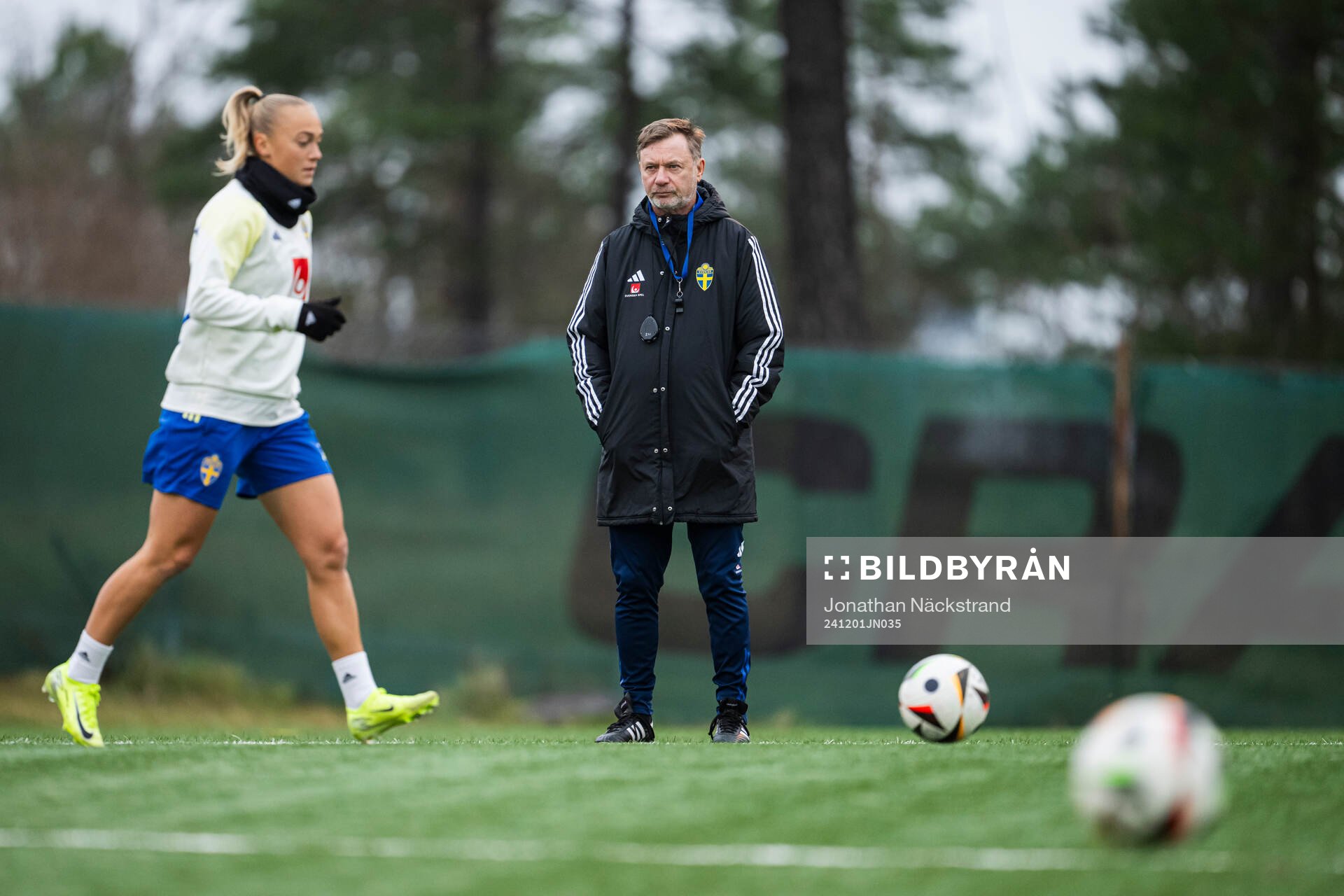 Head coach Peter Gerhardsson of the Swedish women's