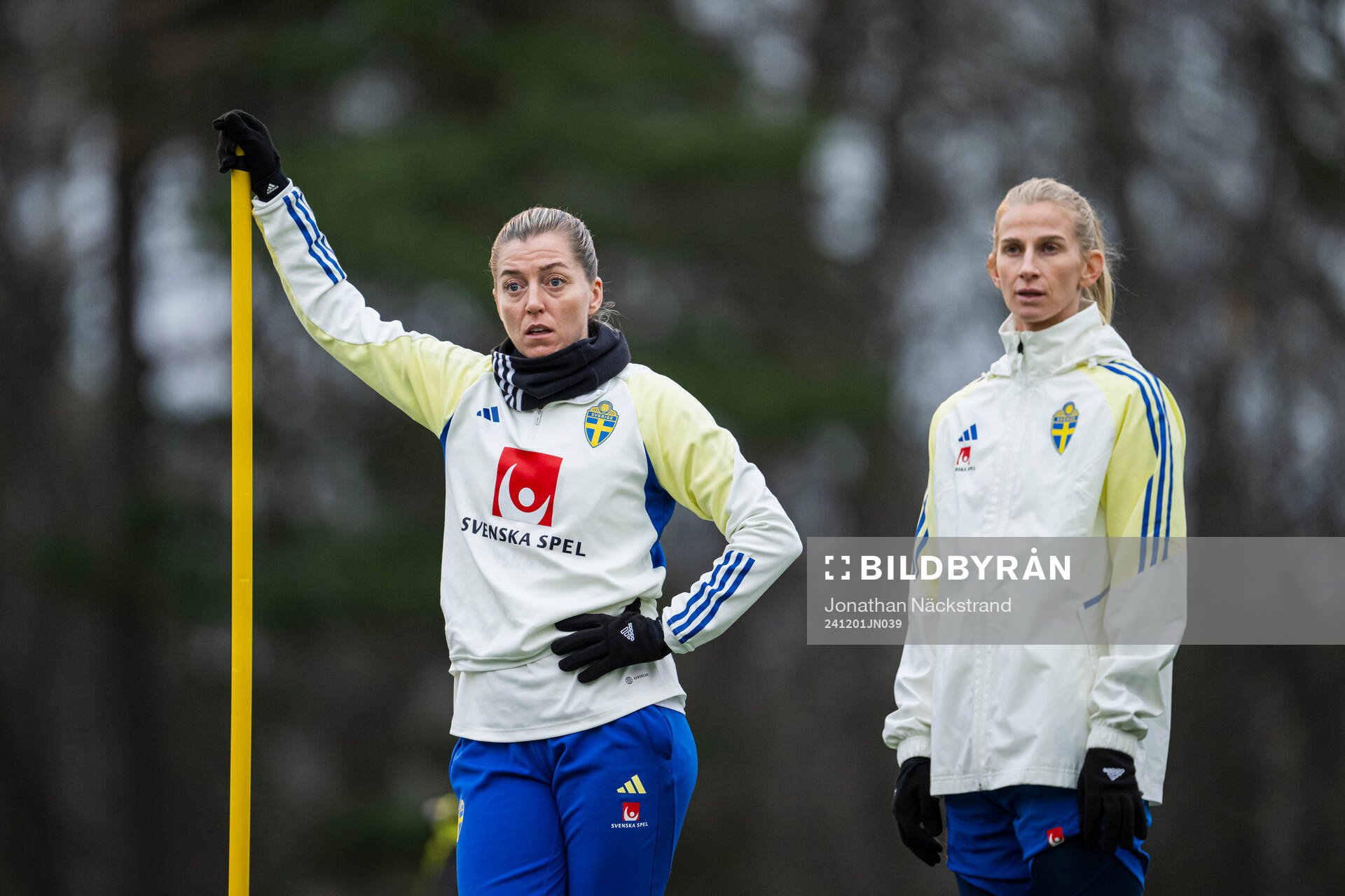 Linda Sembrant and Sofia Jakobsson of the Swedish women's