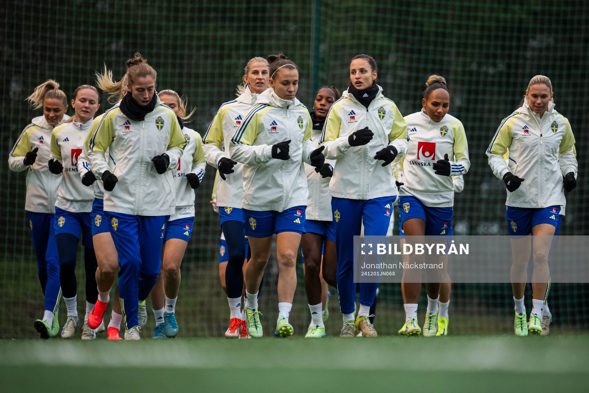 Players of the Swedish women's national football team