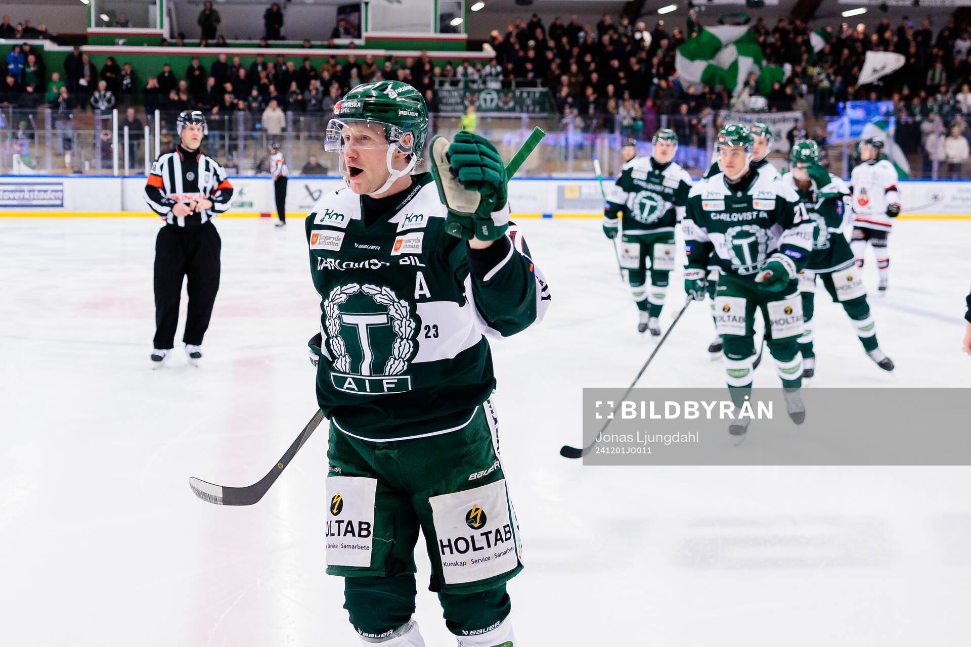 Tingsryds Kevin Ekman Larsson jublar