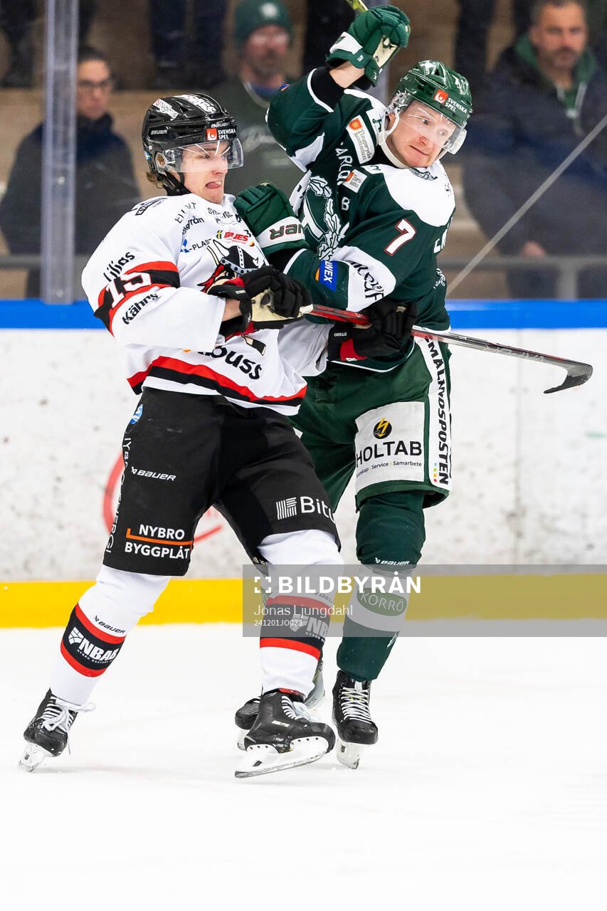 Nybros Elias Stenman och Tingsryds Kevin Ekman Larsson