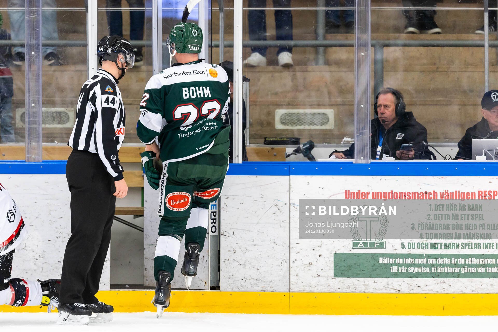 Tingsryds Oliver Bohm blir utvisad