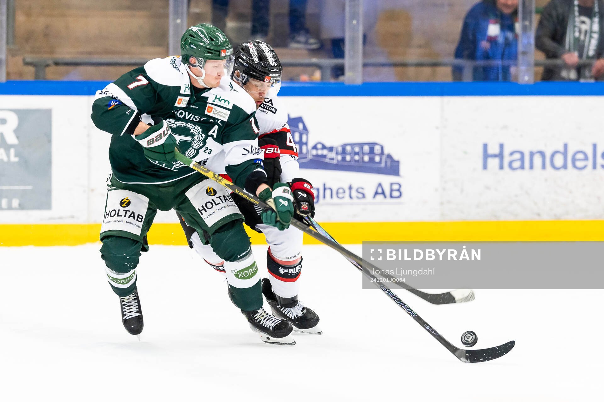 Tingsryds Kevin Ekman Larsson och Nybros Ludwig Blomstrand