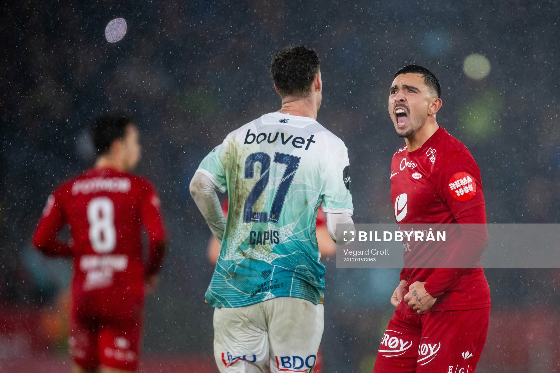 Niklas Castro of Brann celebrates