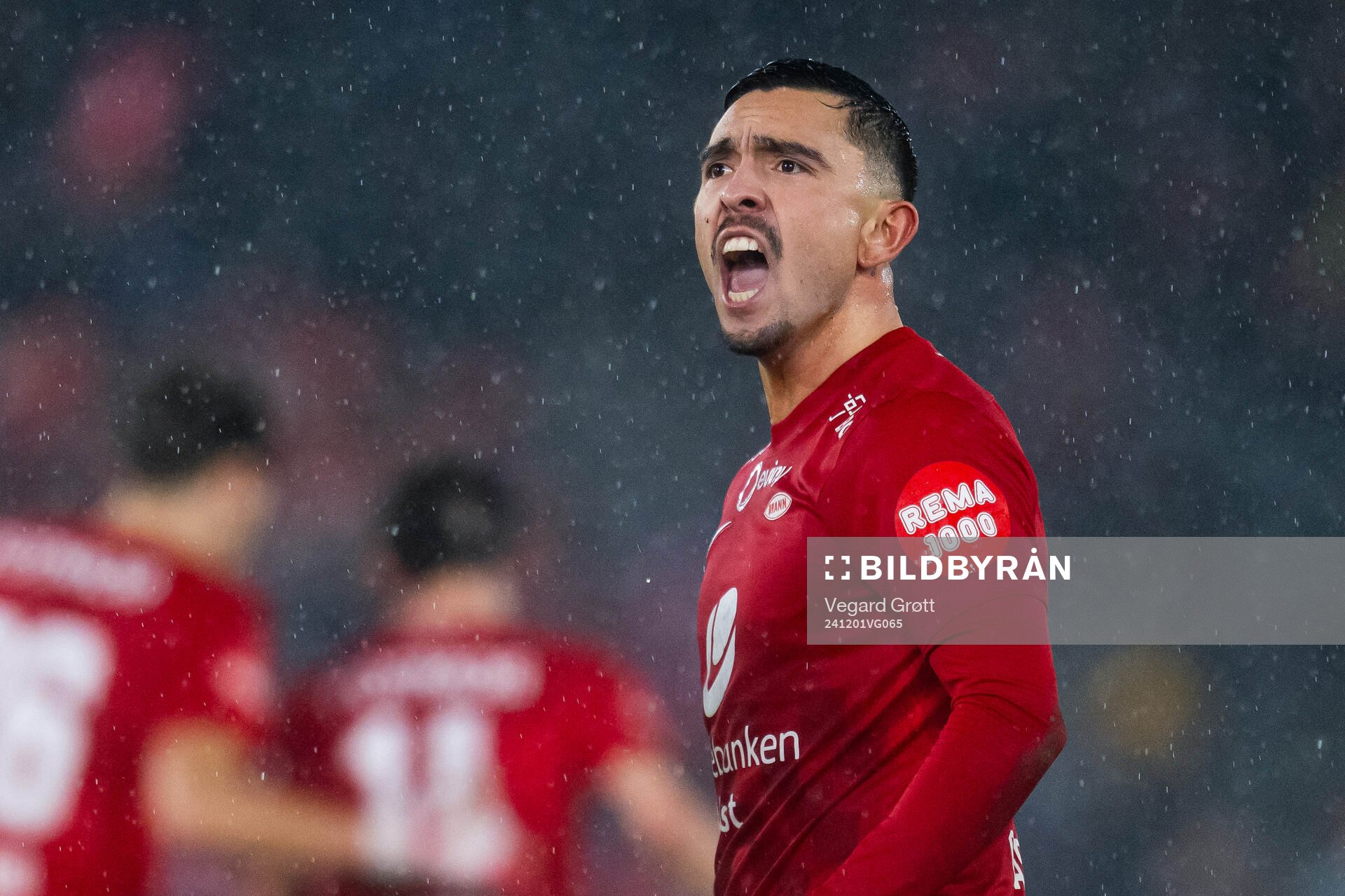 Niklas Castro of Brann celebrates