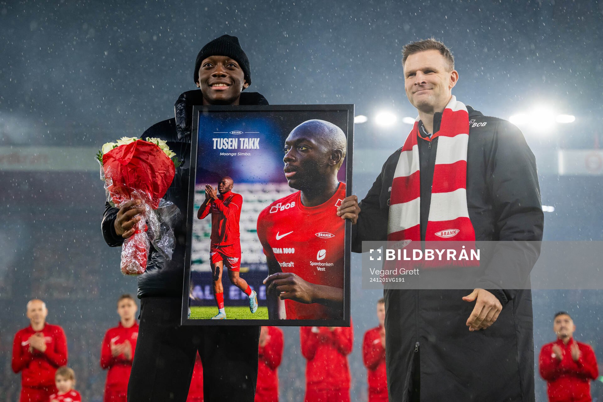 Moonga Simba of Brann and Christian Kalvenes, CEO of Brann