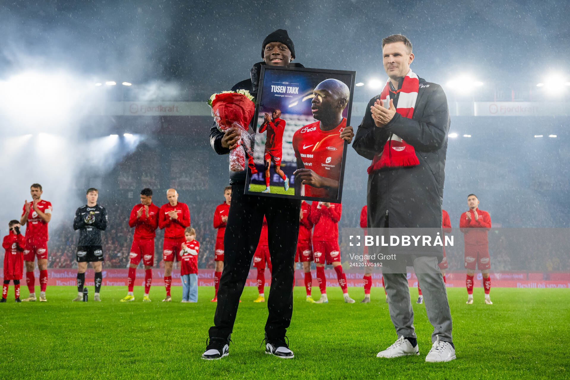 Moonga Simba of Brann and Christian Kalvenes, CEO of Brann