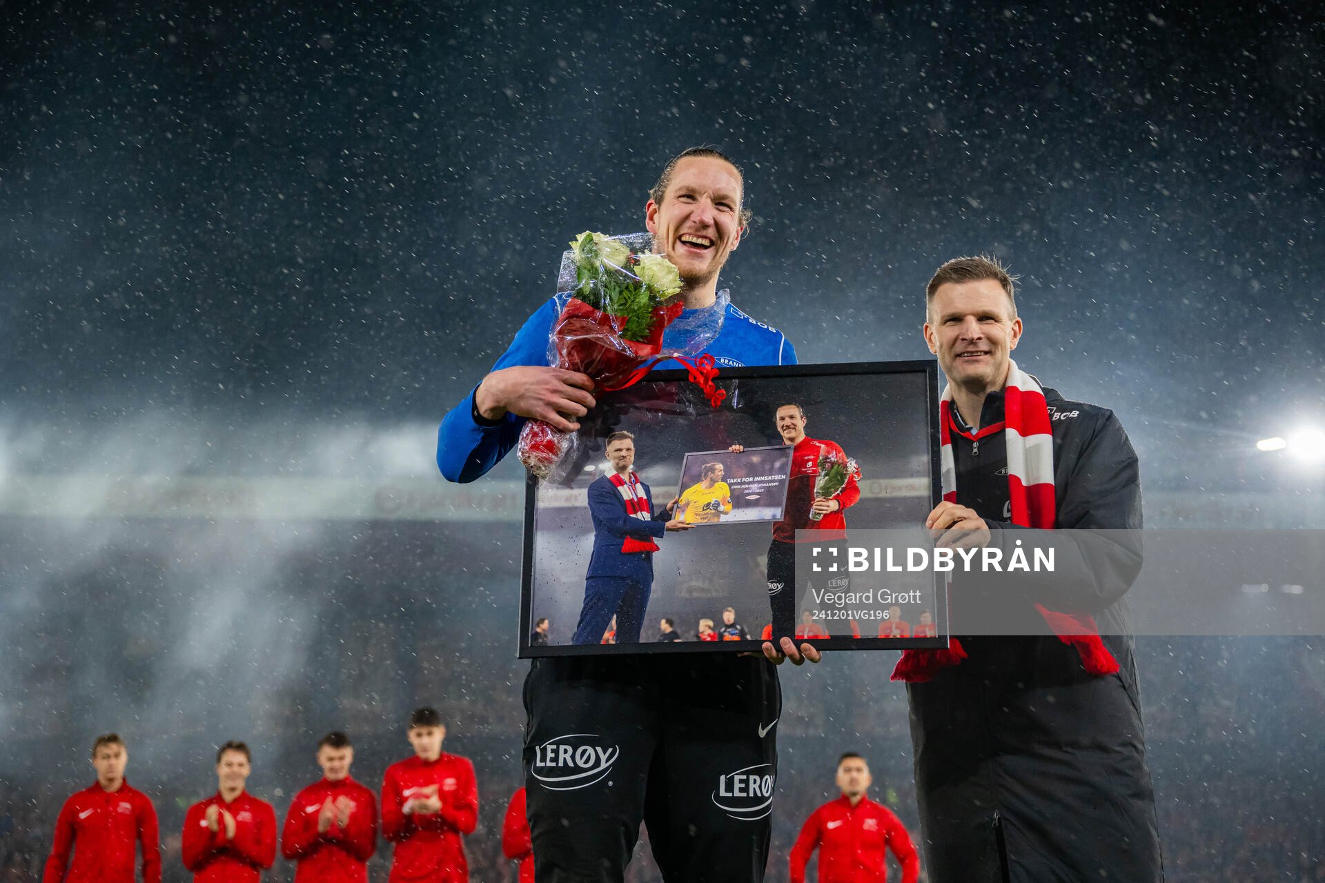 Goalkeeper Eirik Holmen Johansen and Christian Kalvenes,