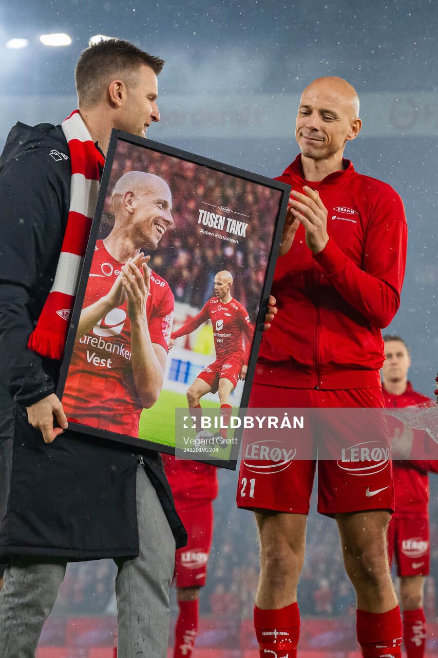 Christian Kalvenes, CEO of Brann, and Ruben Kristiansen