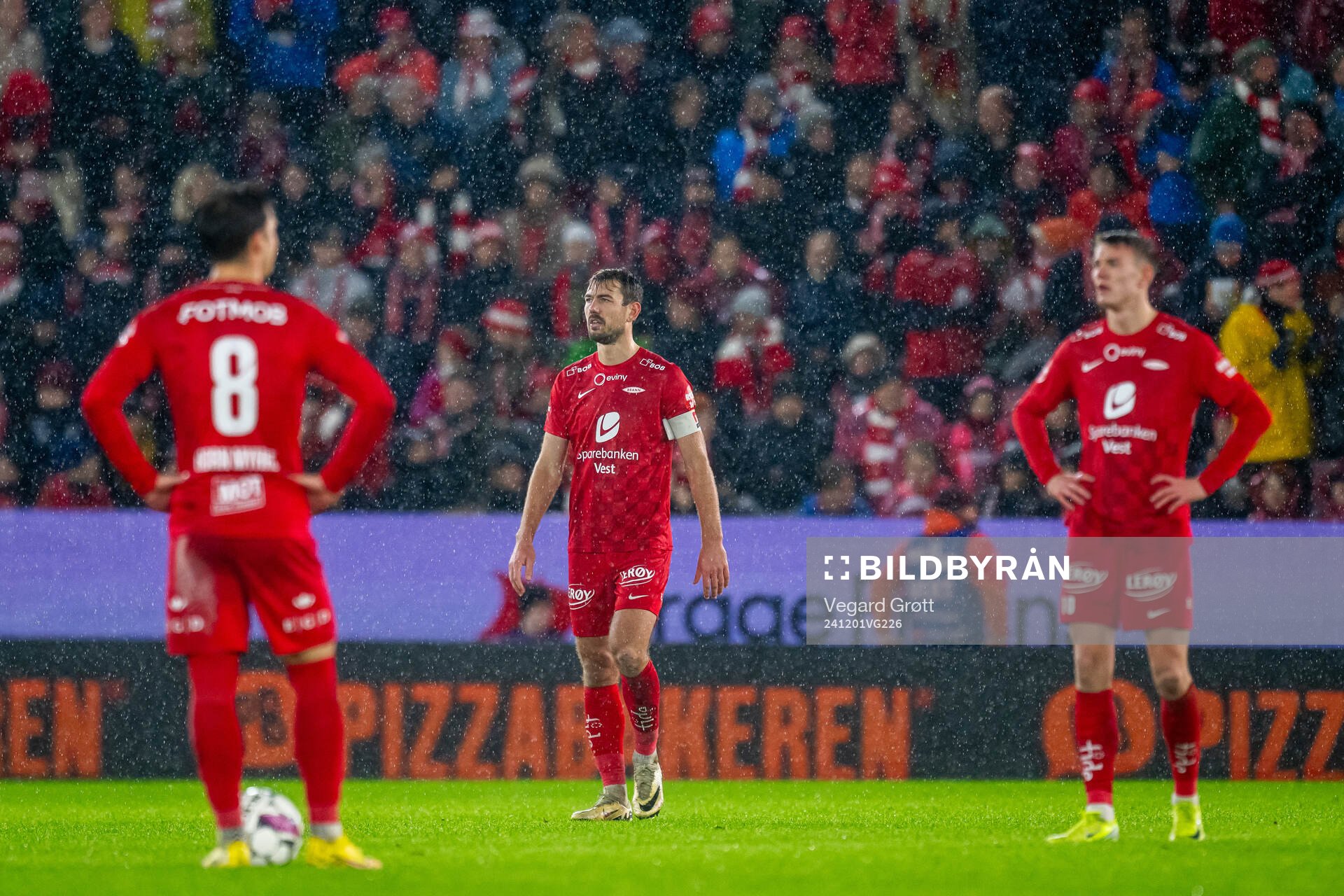 Fredrik Pallesen Knudsen of Brann looks dejected