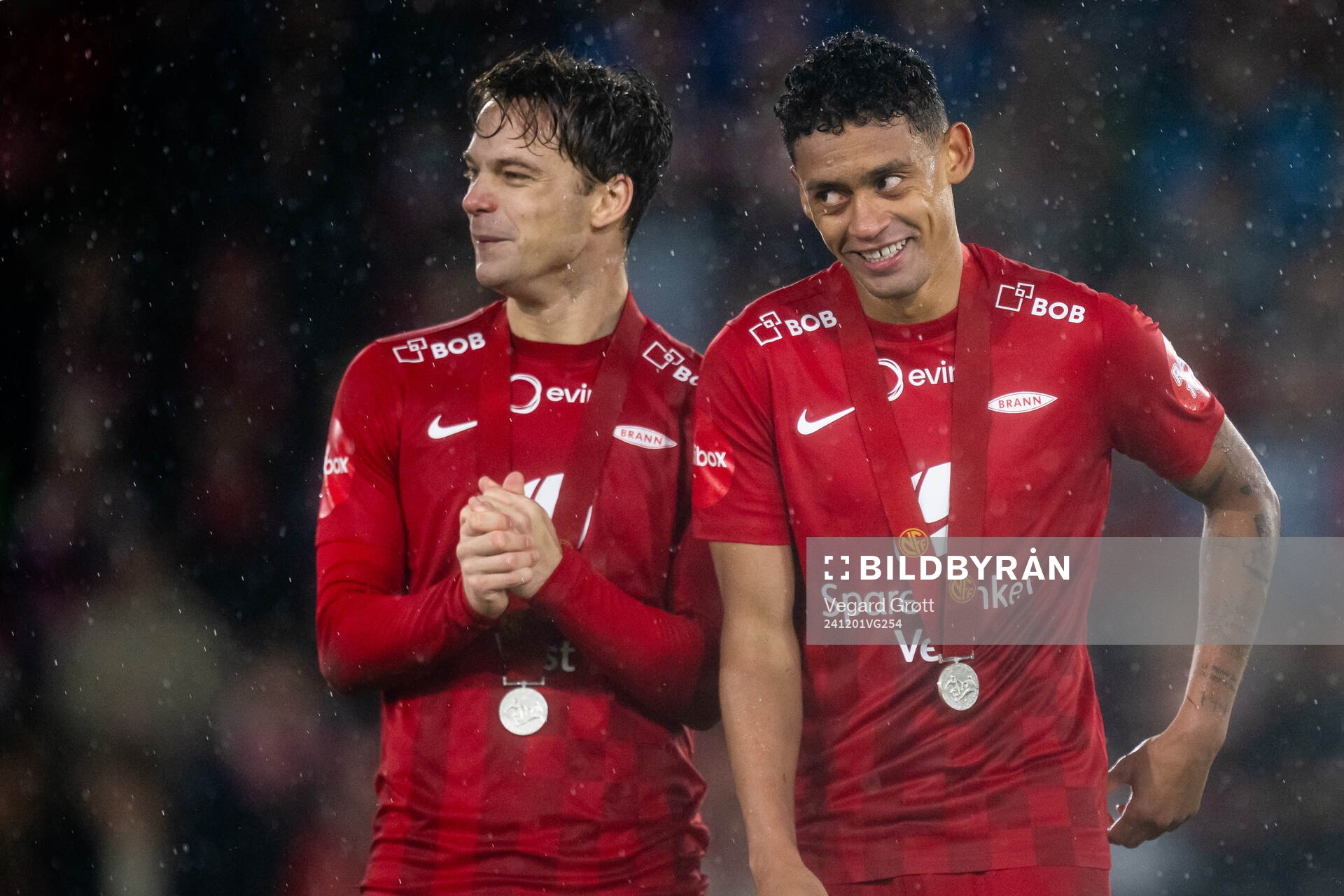 Felix Horn Myhre and Japhet Sery Larsen of Brann