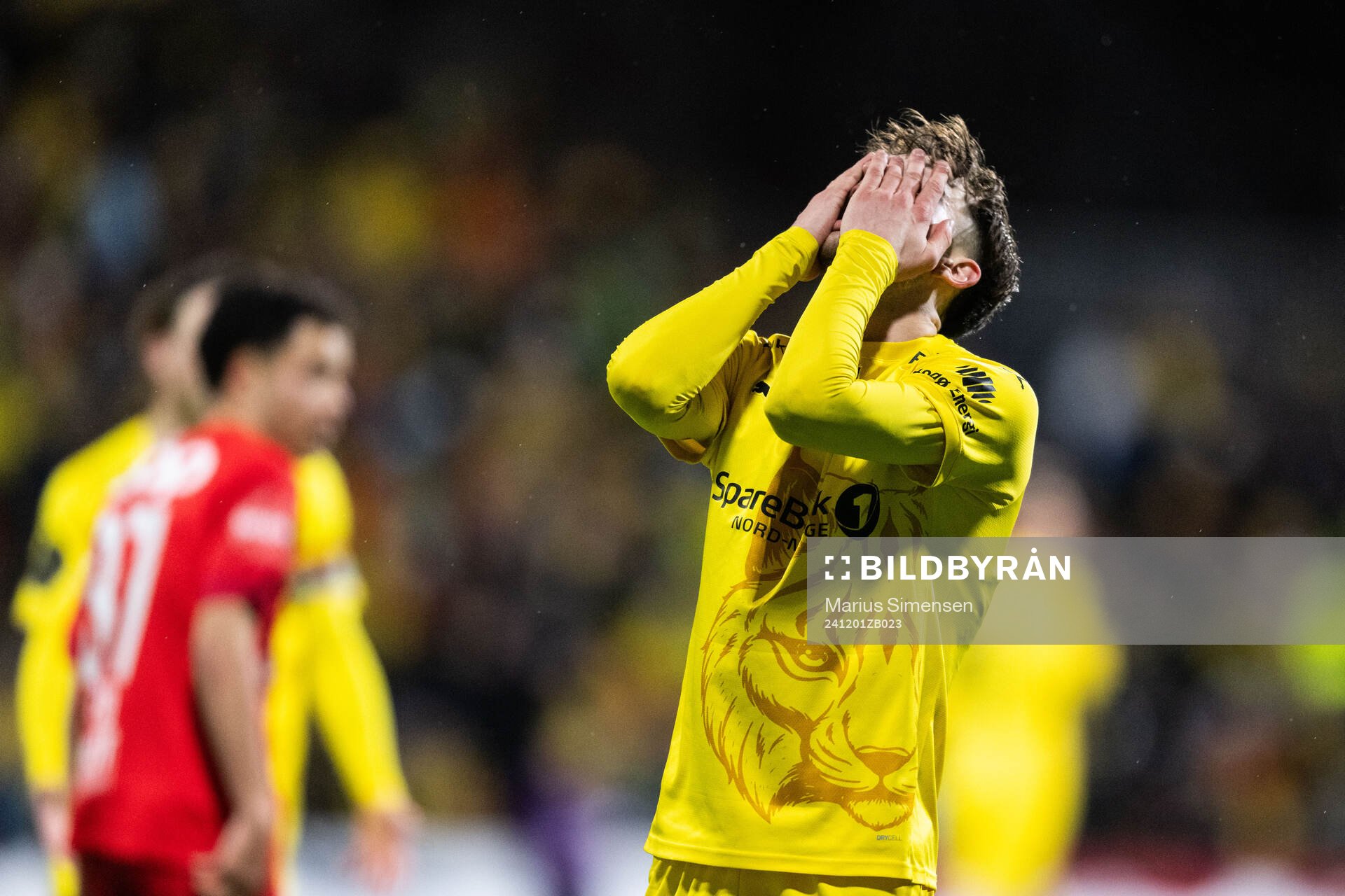Jostein Gundersen of Bodø/Glimt looks dejected