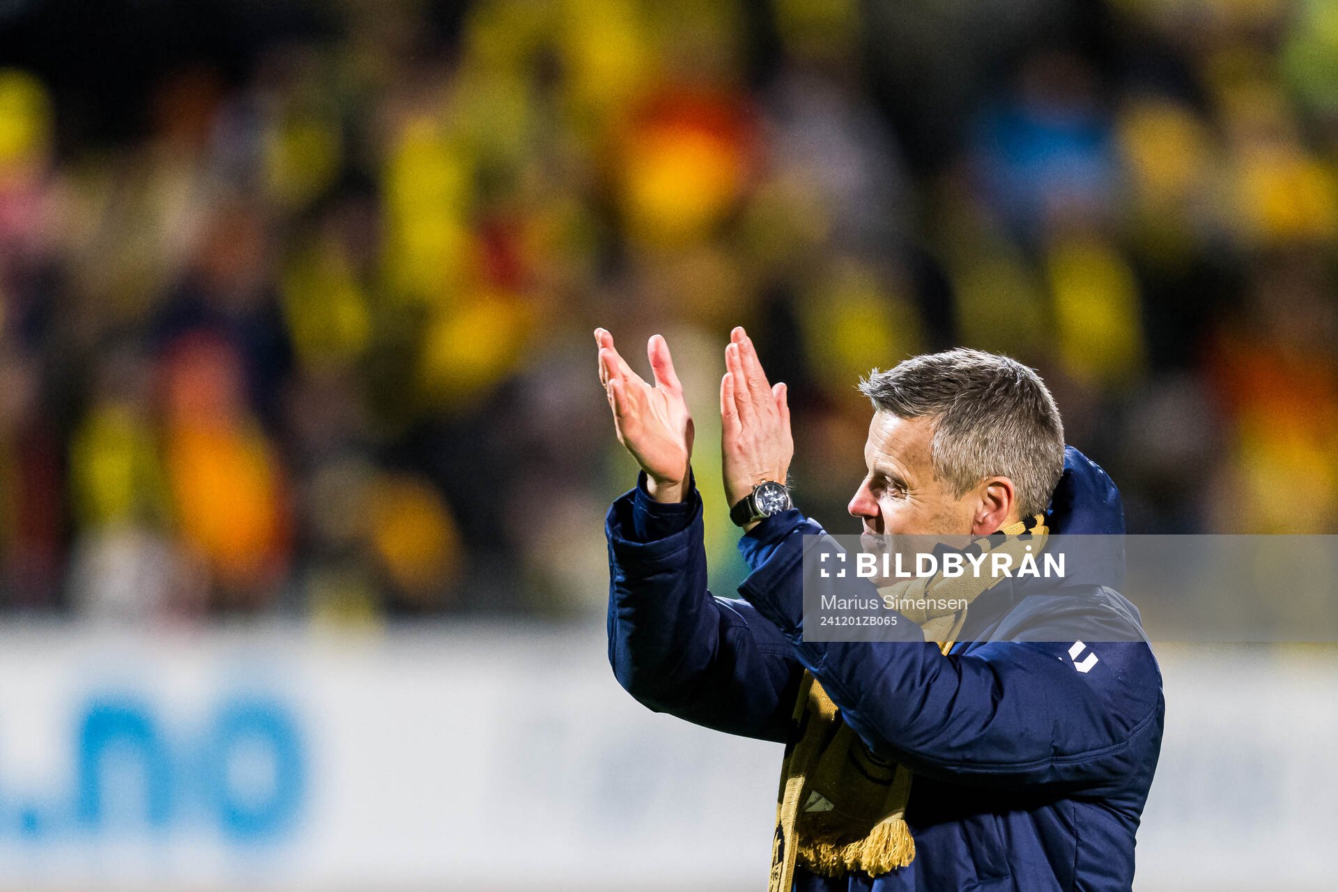 Kjetil Knutsen, head coach of Bodø/Glimt, celebrates