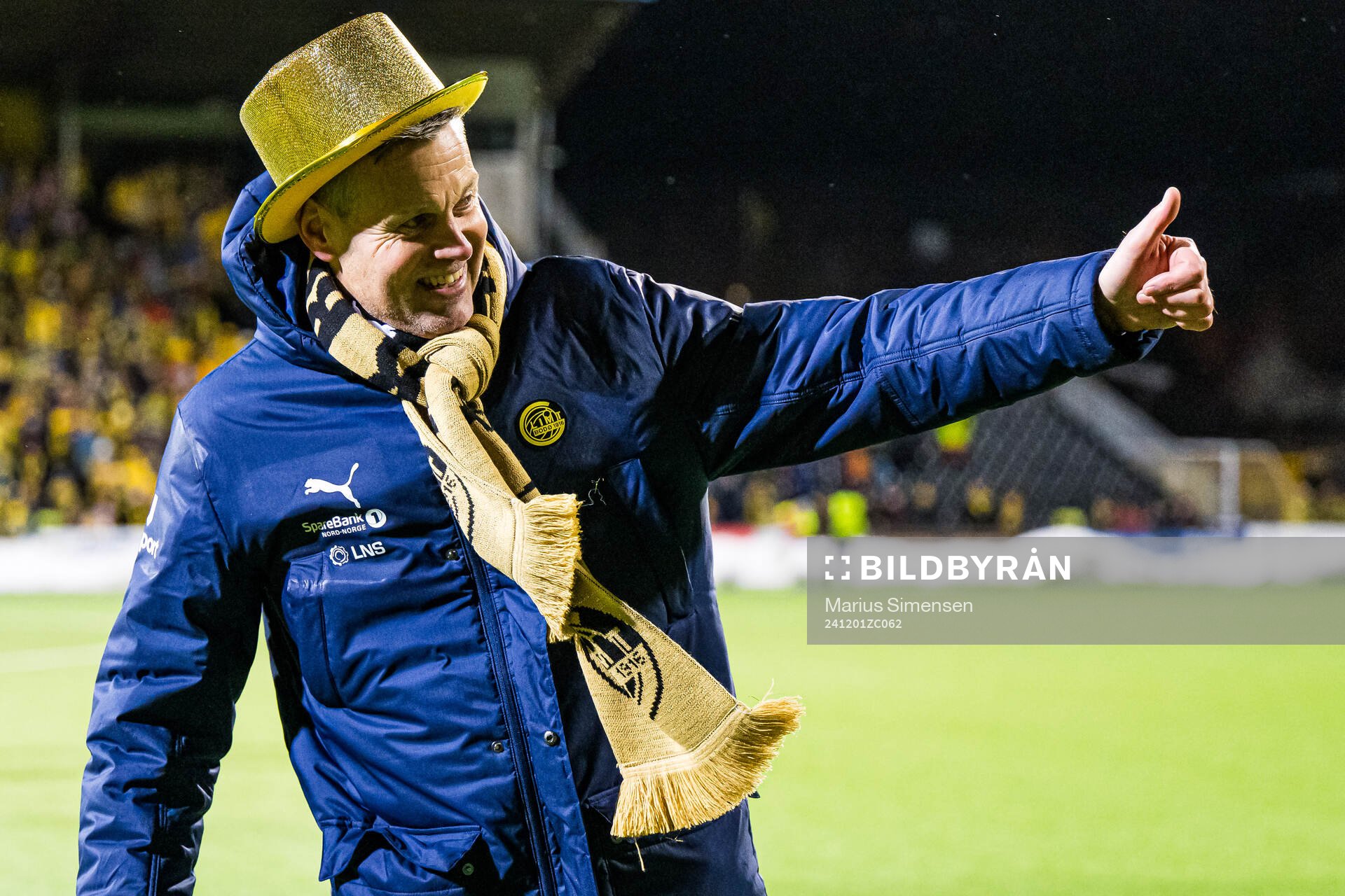 Kjetil Knutsen, head coach of Bodø/Glimt, celebrates