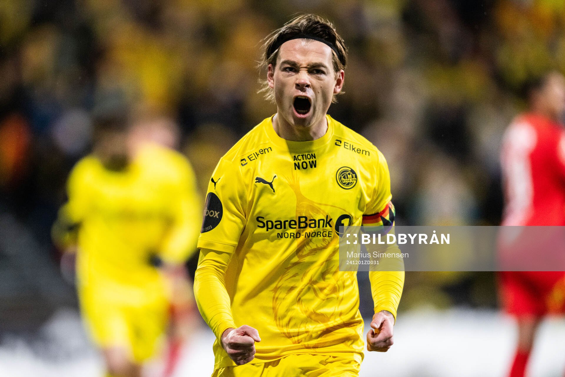 Patrick Berg of Bodø/Glimt celebrates