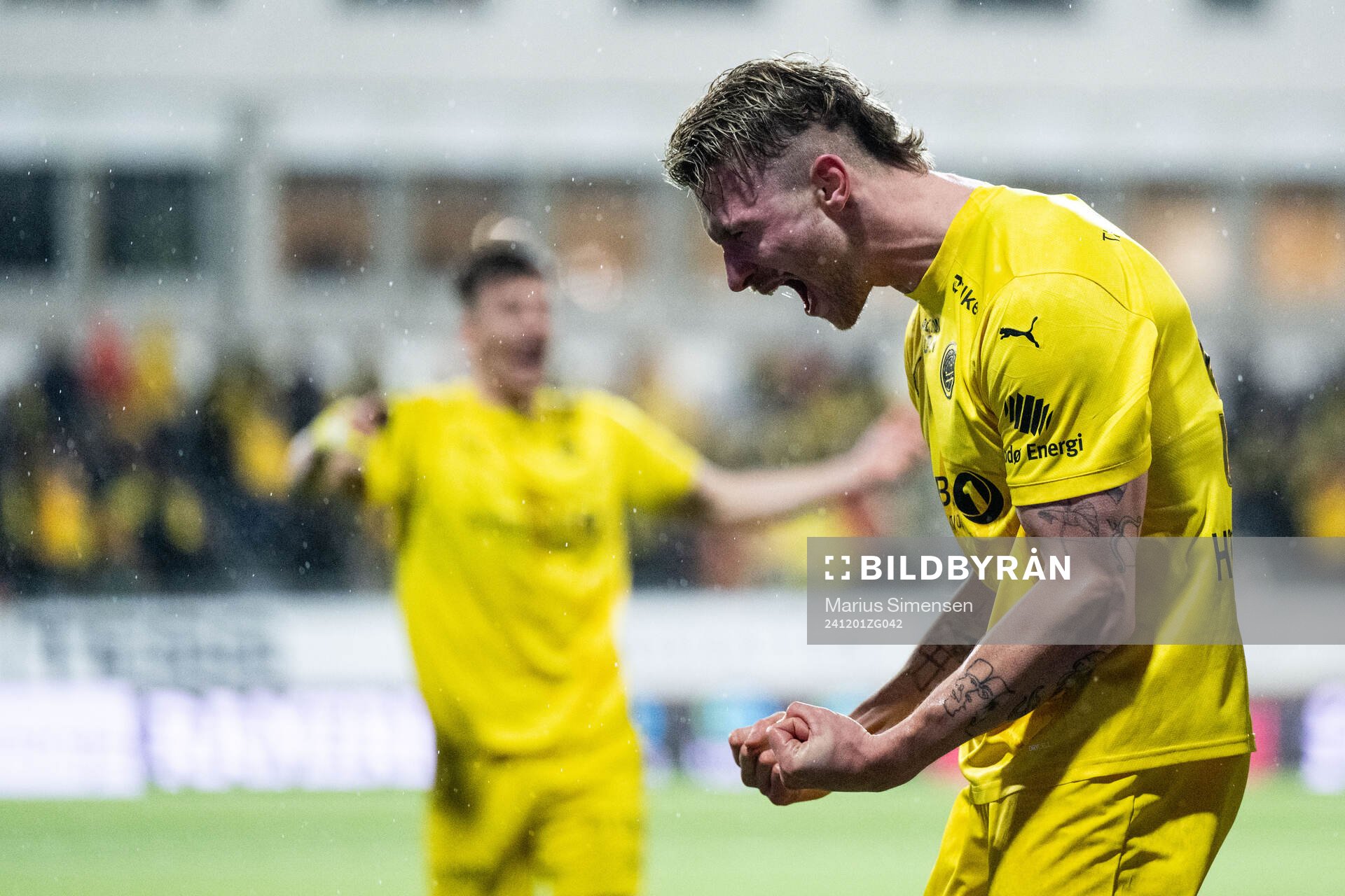 Kasper Høgh of Bodø/Glimt celebrates