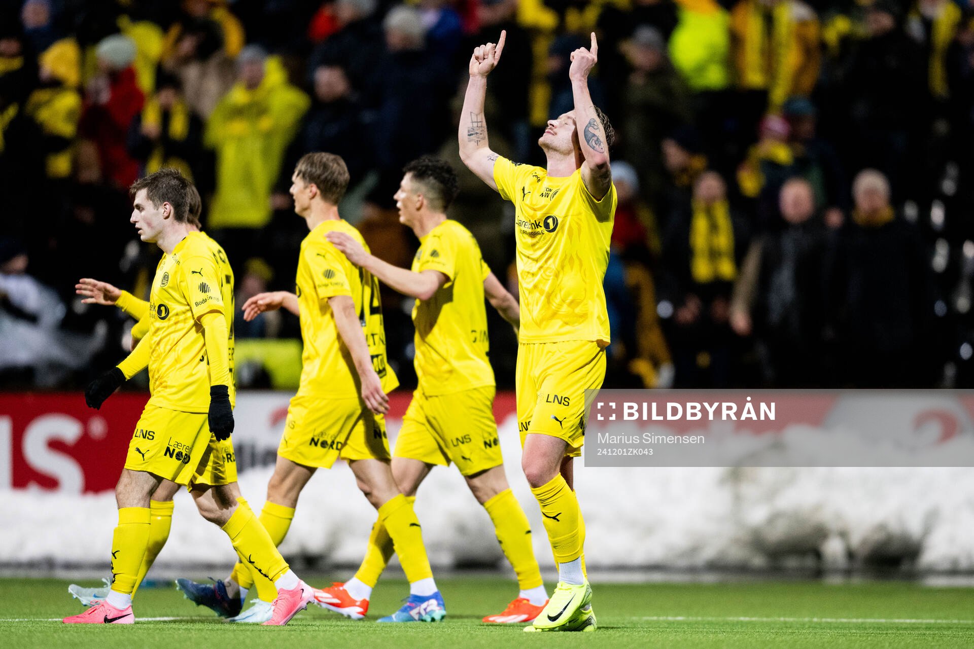 Kasper Høgh of Bodø/Glimt celebrates