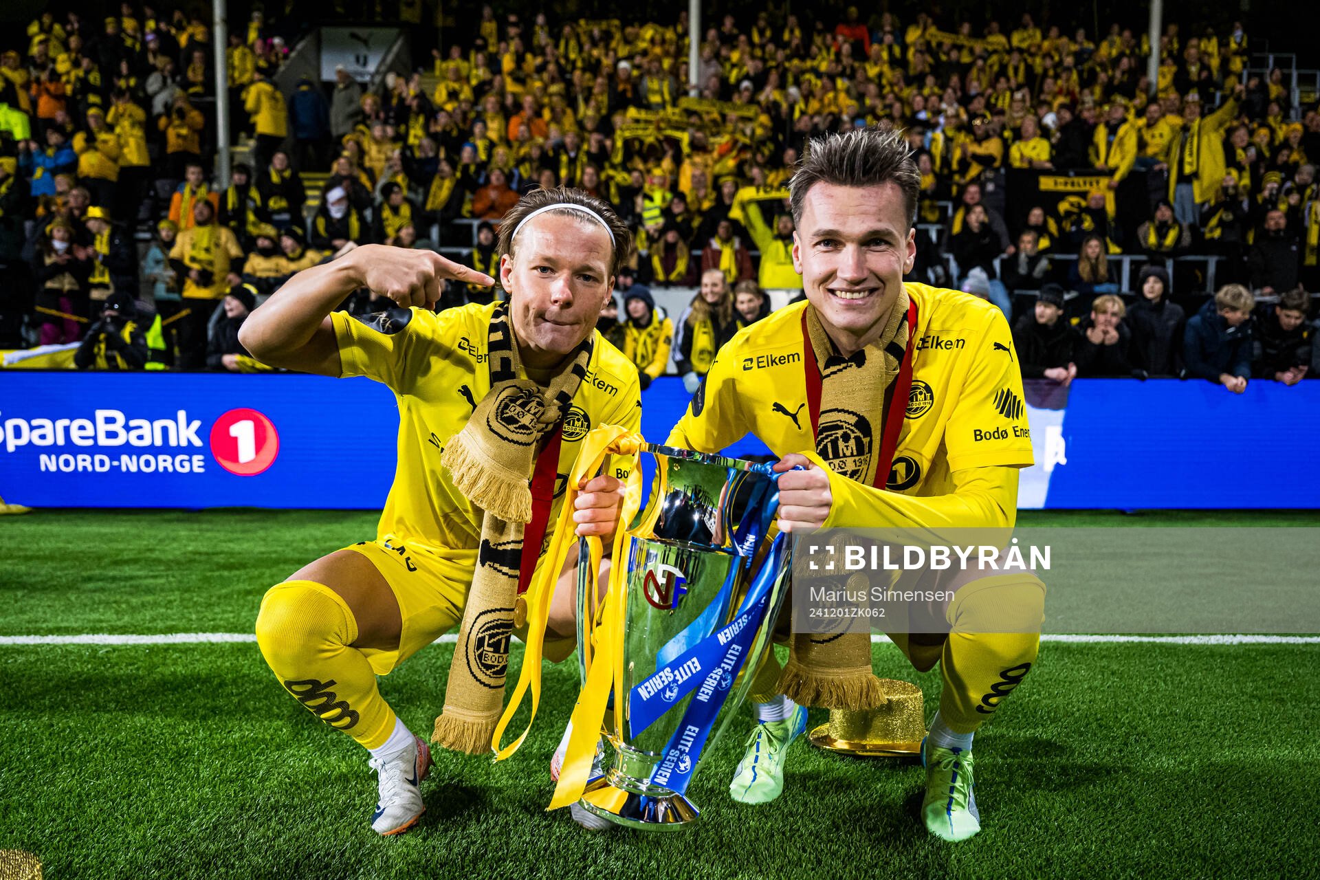 August Mikkelsen and Odin Bjørtuft of Bodø/Glimt