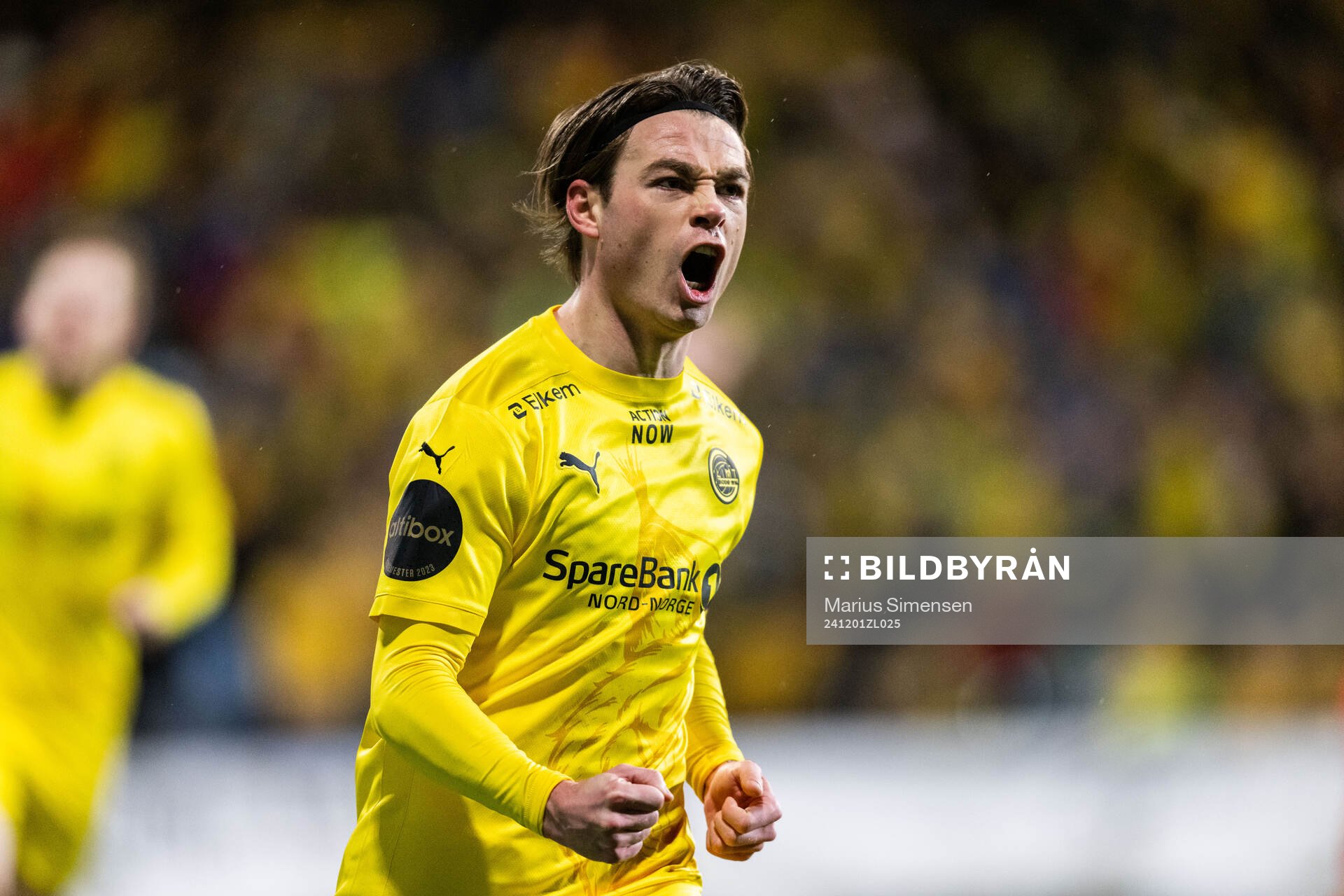 Patrick Berg of Bodø/Glimt celebrates