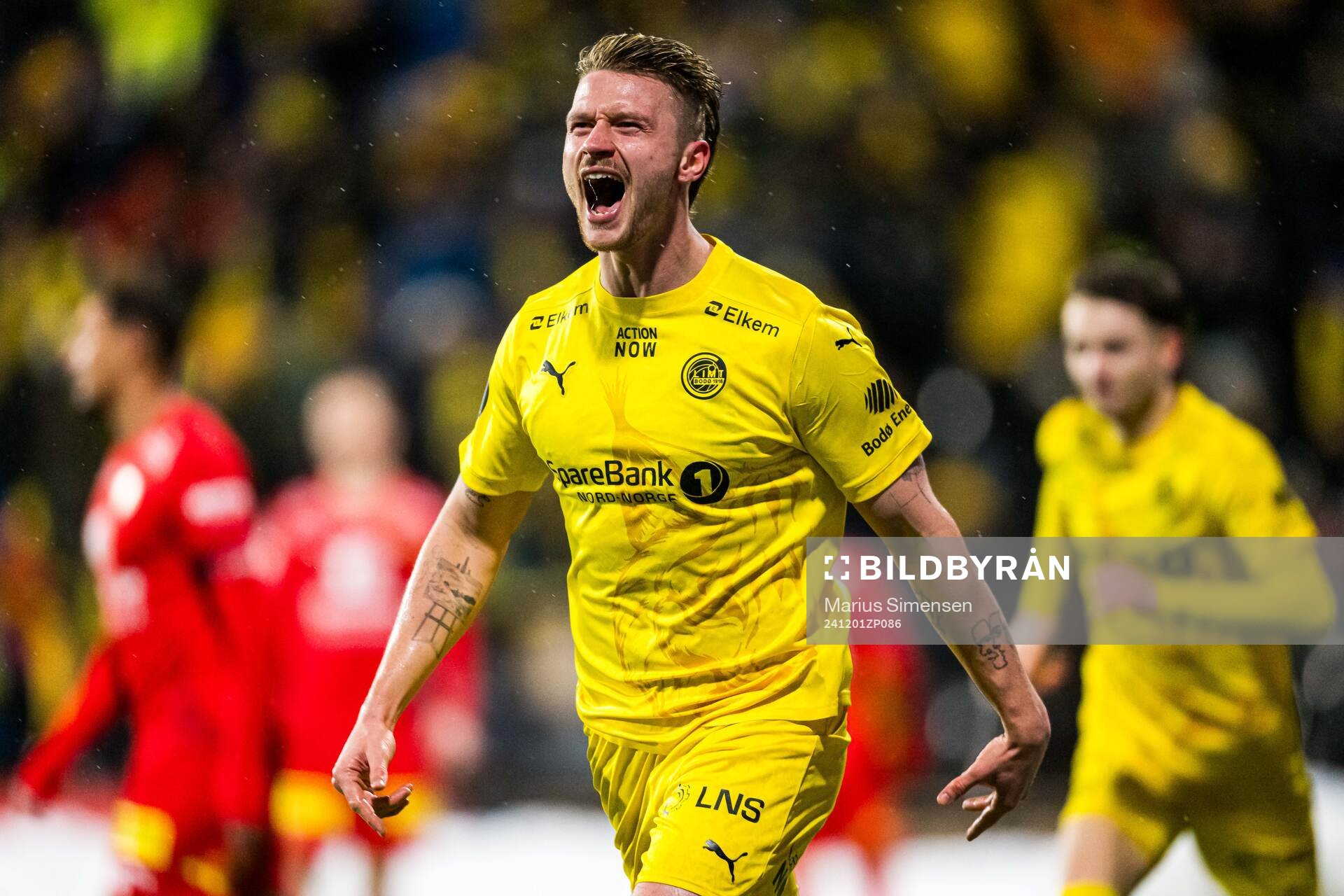 Kasper Høgh of Bodø/Glimt celebrates