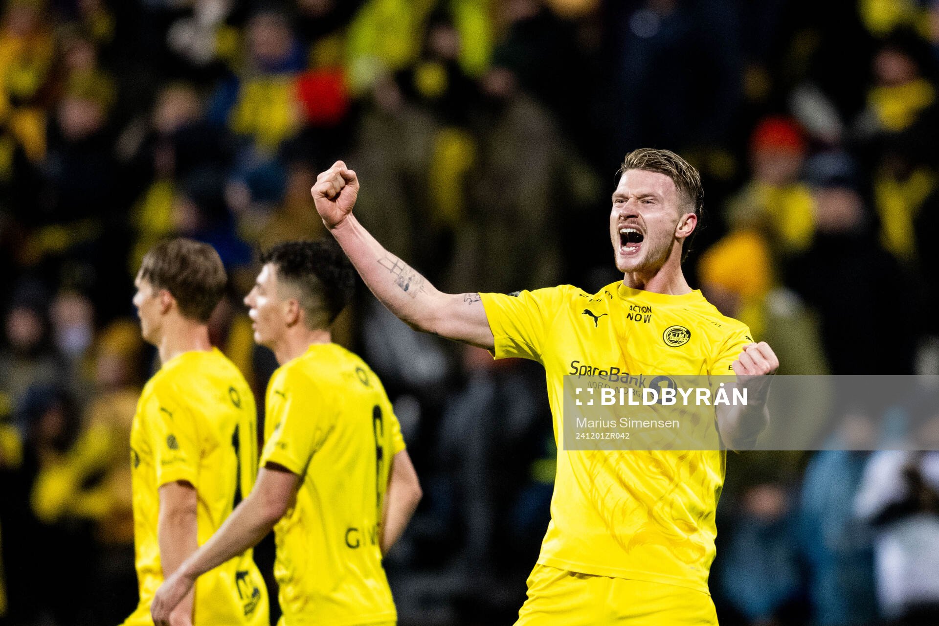 Kasper Høgh of Bodø/Glimt celebrates