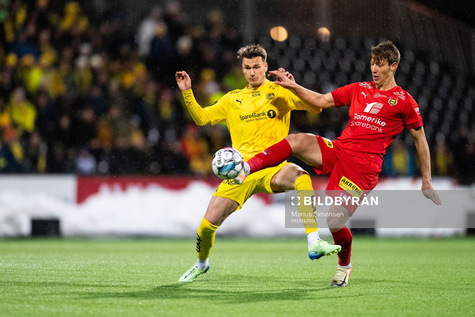 Odin Bjørtuft of Bodø/Glimt and Thomas Lehne Olsen of