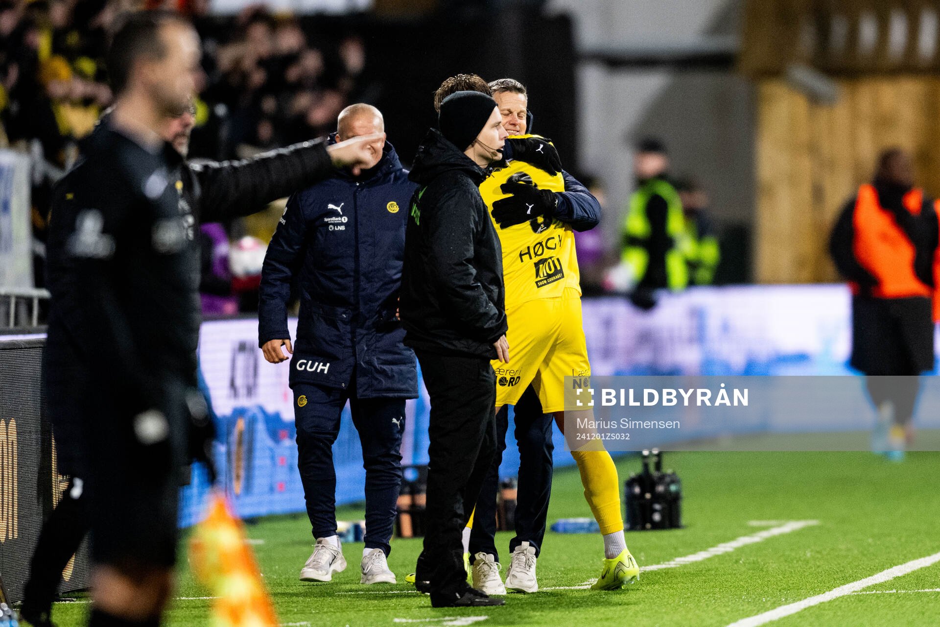 Kjetil Knutsen, head coach of Bodø/Glimt, and Kasper Høgh