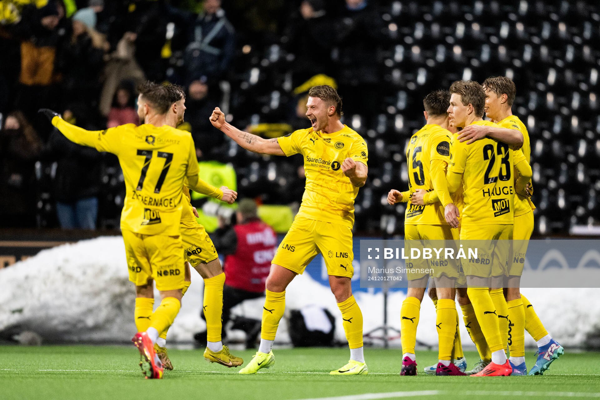 Kasper Høgh of Bodø/Glimt celebrates