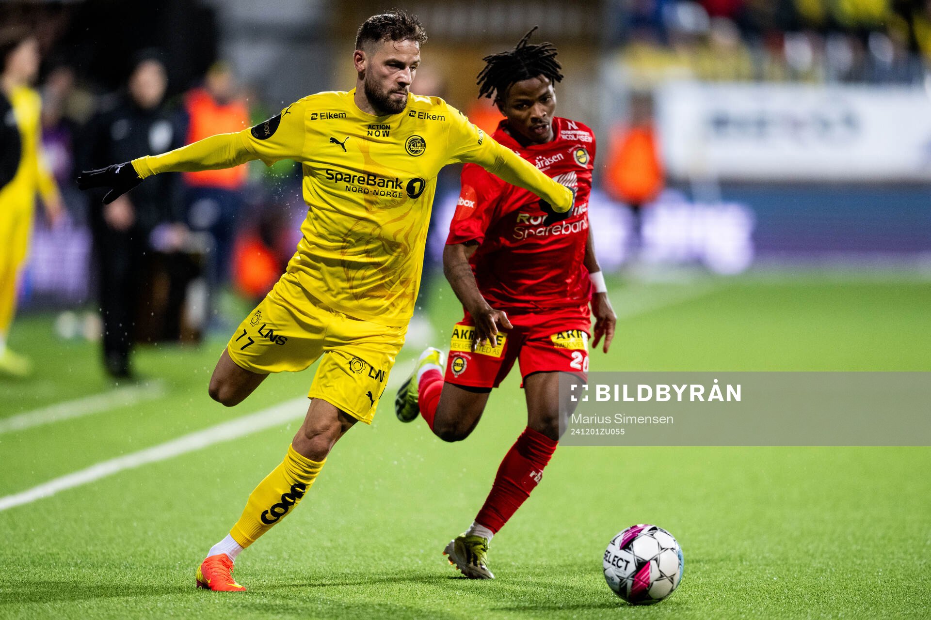 Philip Zinckernagel of Bodø/Glimt and Vladimir Etson