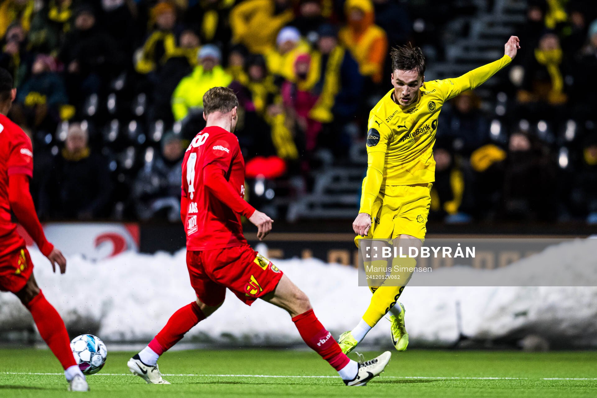 Andreas Helmersen of Bodø/Glimt during the Eliteserien match between Bodø/Glimt and Lillestrøm on December 1, 2024 in Bodø. 