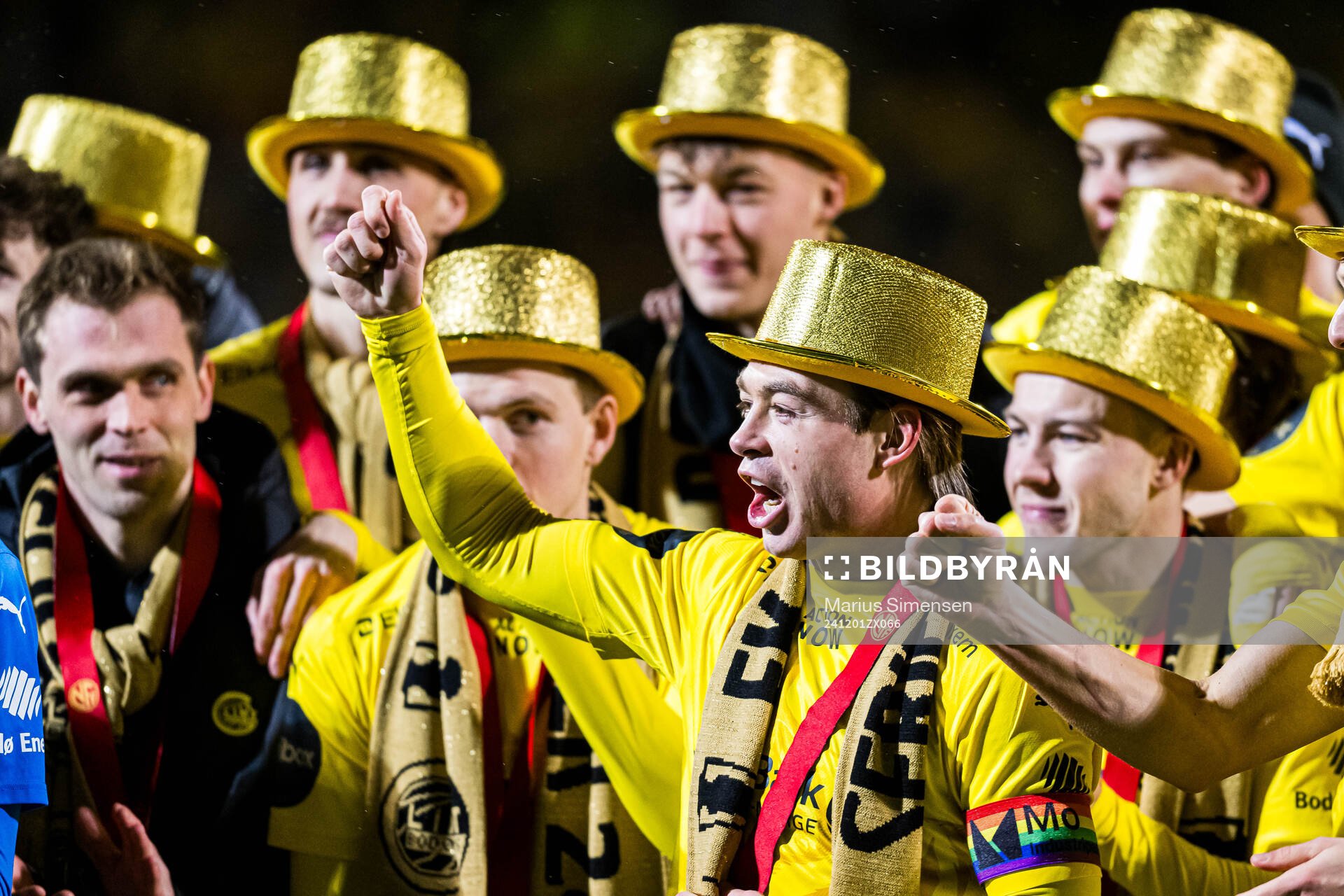 Patrick Berg of Bodø/Glimt celebrates