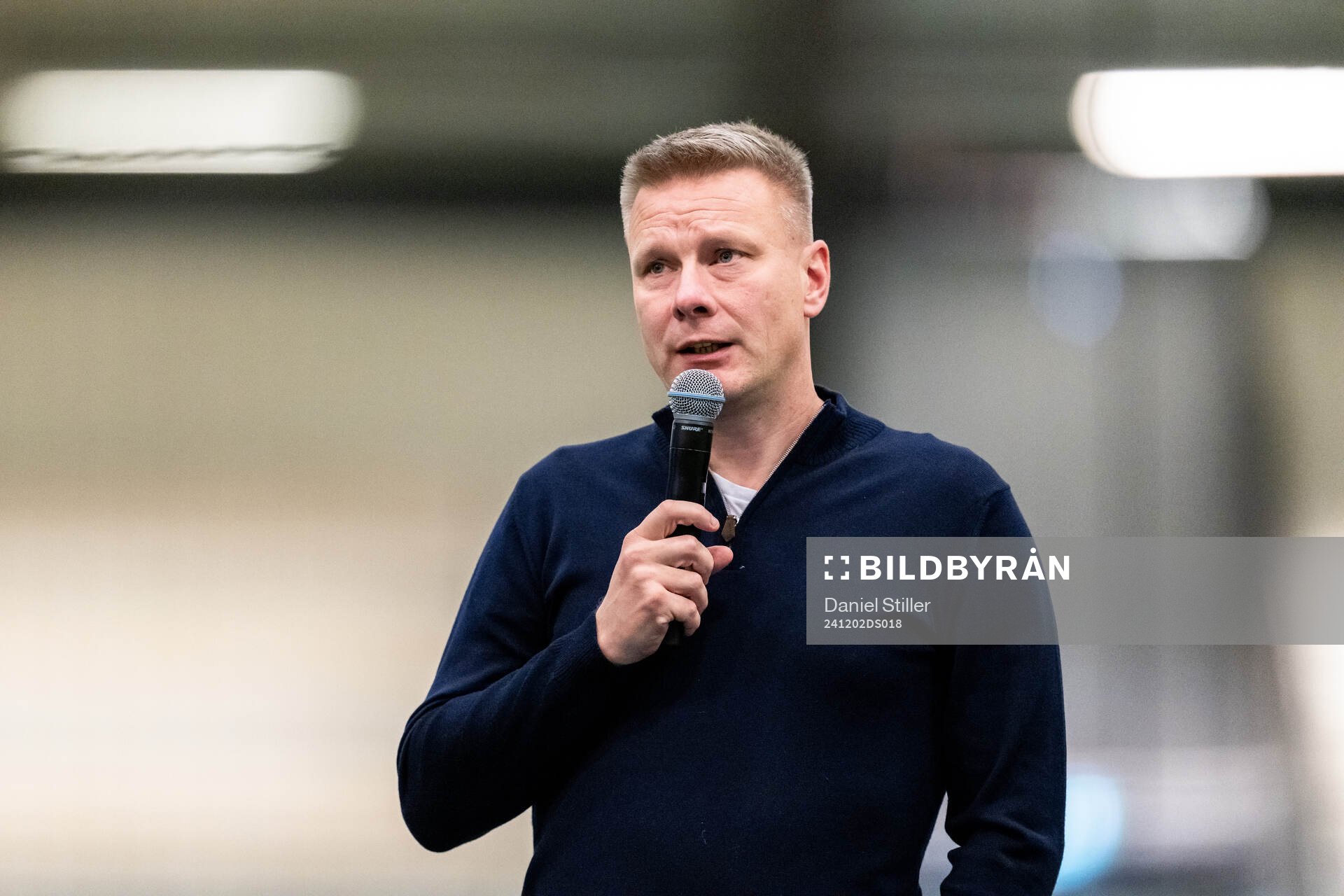 Tränare herr Stefan Billborn under IFK Göteborgs medlemsmöte den 2 december 2024 i Göteborg. 
