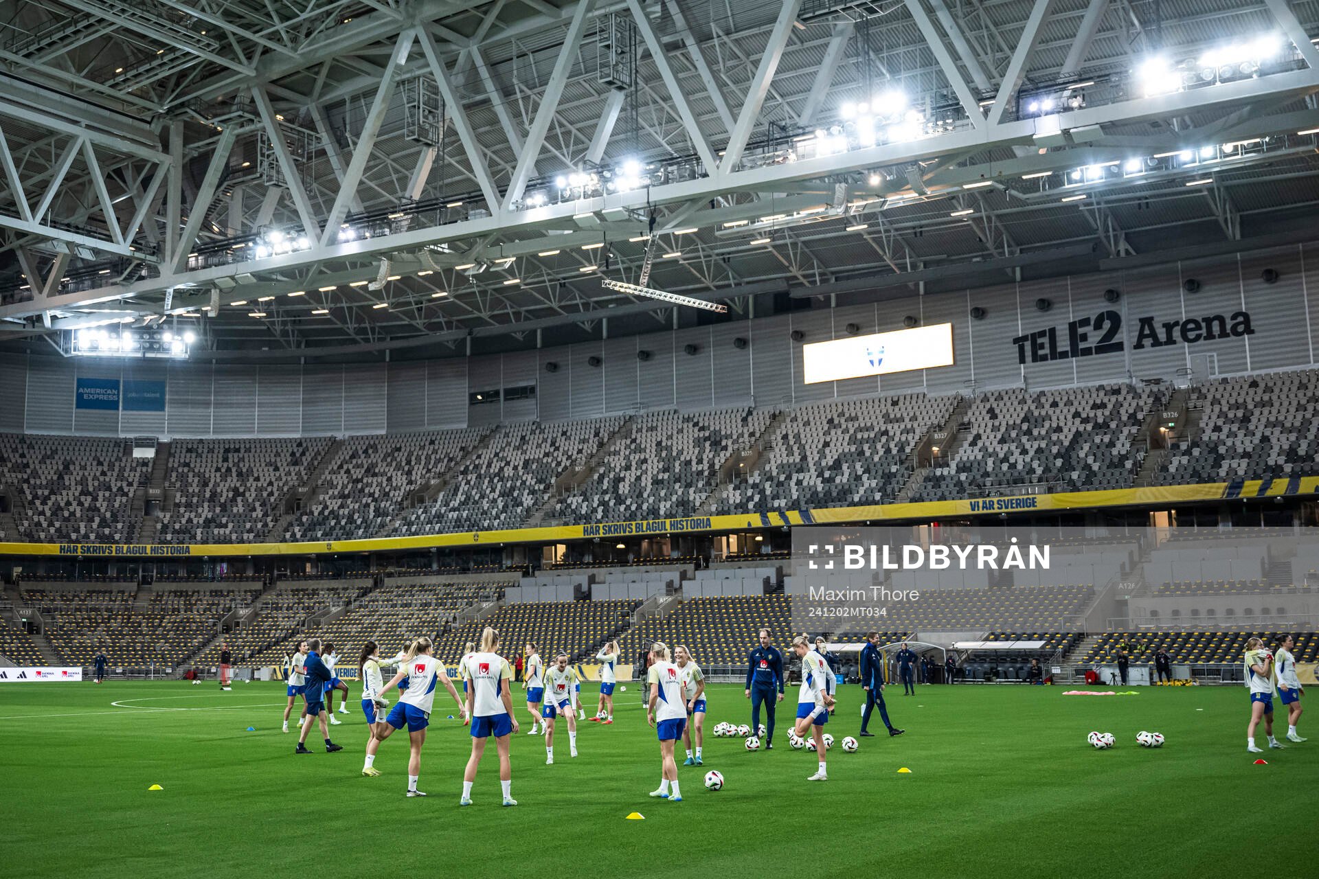 General view of Tele2 Arena