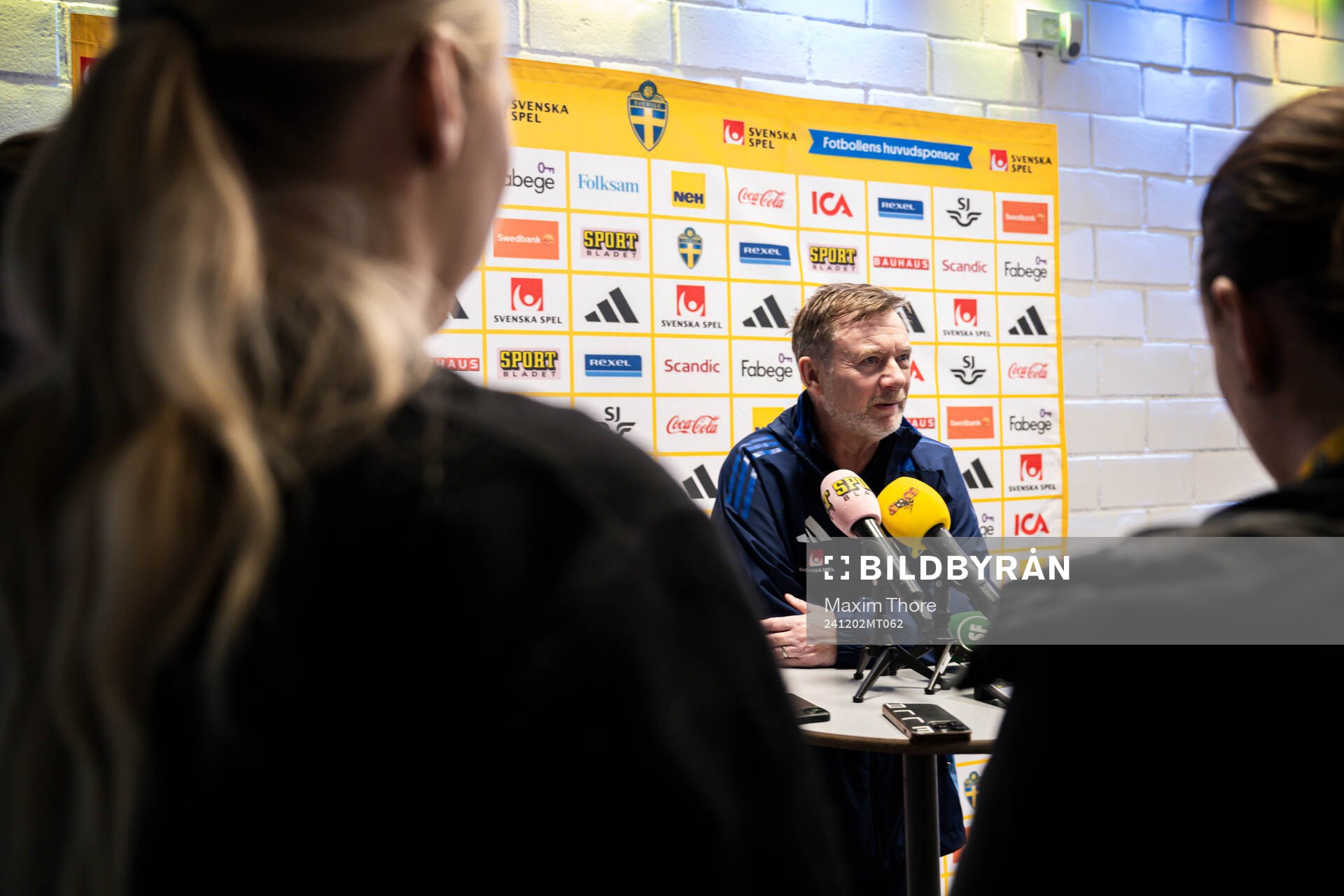 Head coach Peter Gerhardsson of the Swedish women's