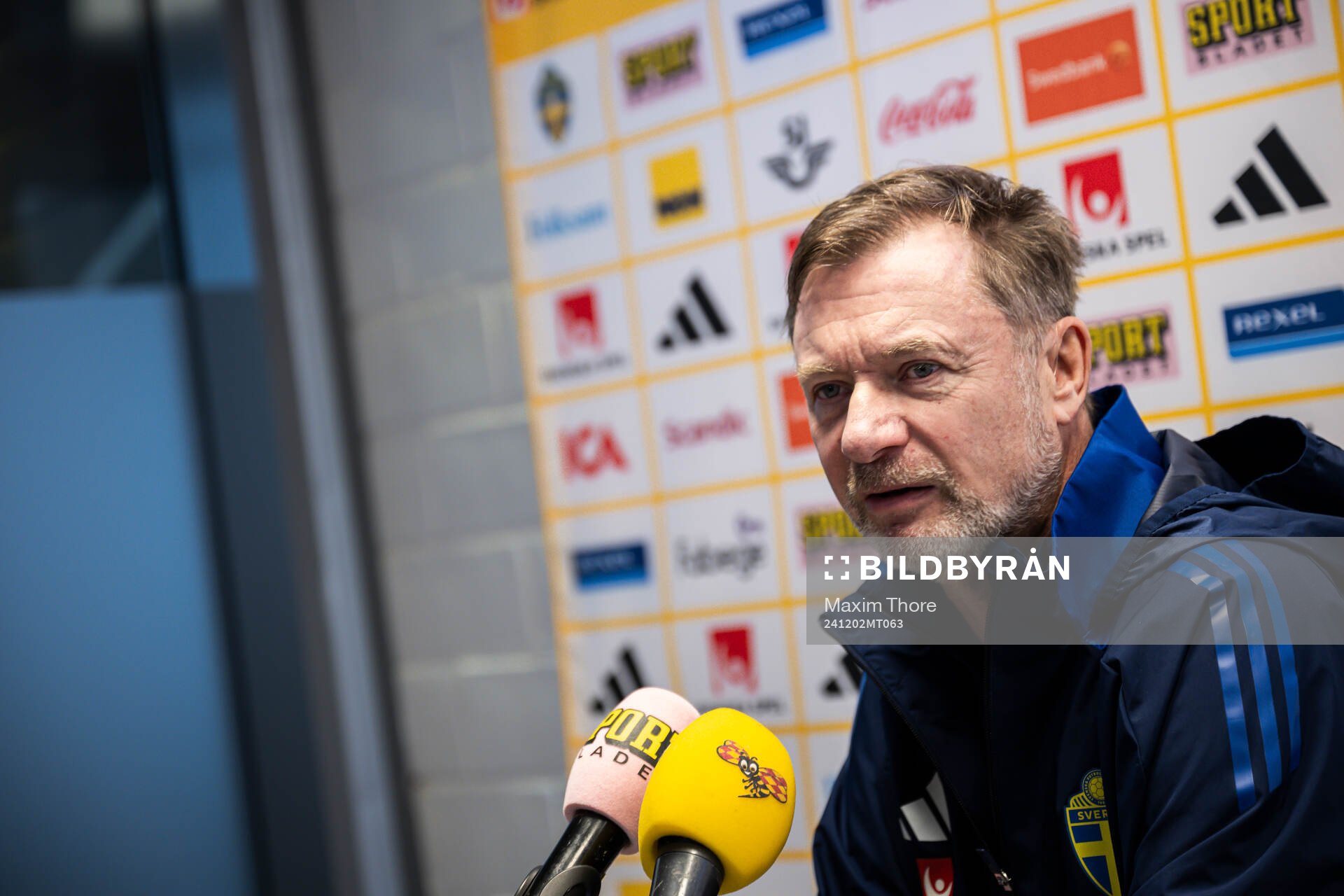 Head coach Peter Gerhardsson of the Swedish women's