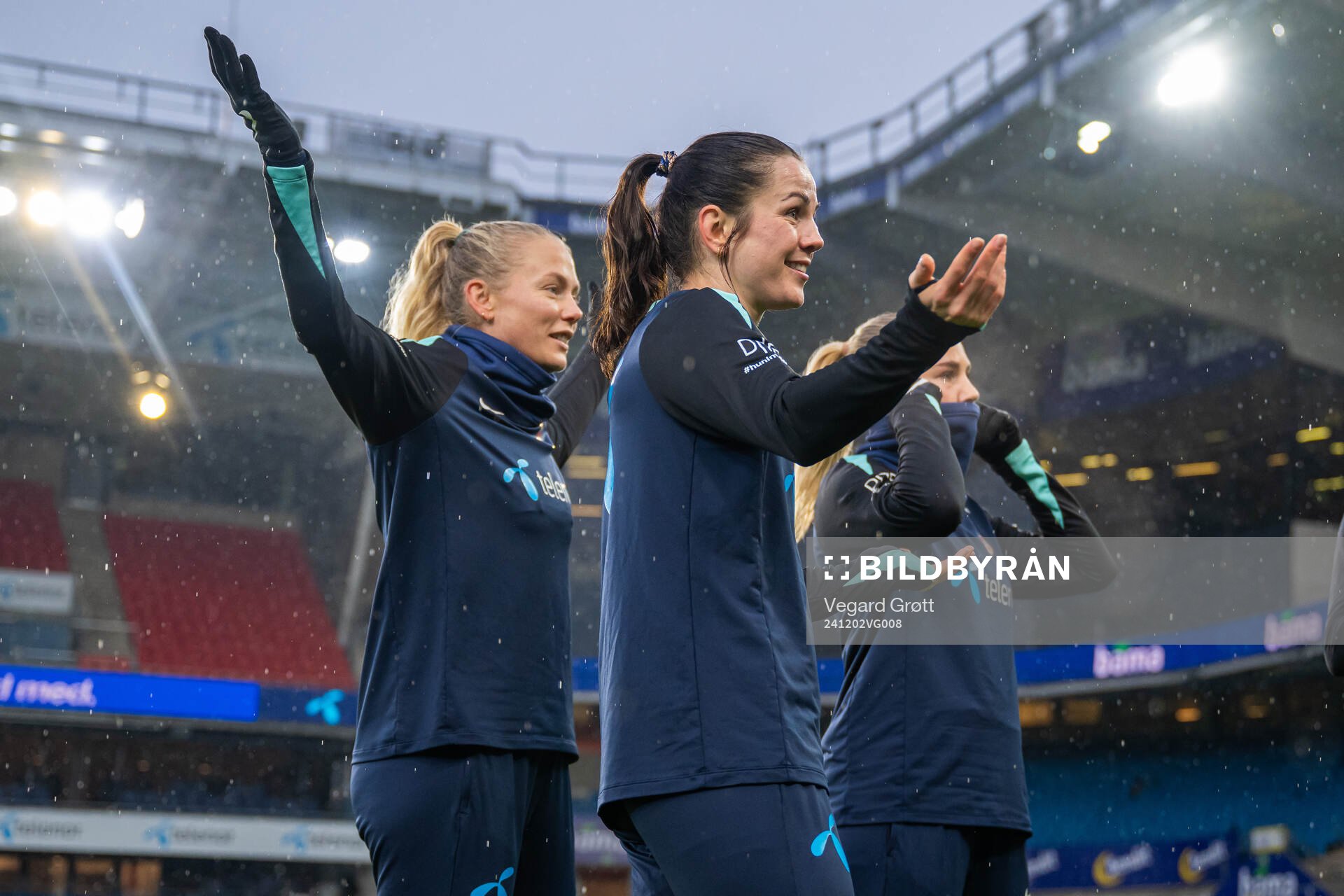 Guro Bergsvand and Tuva Hansen of the Norwegian women's