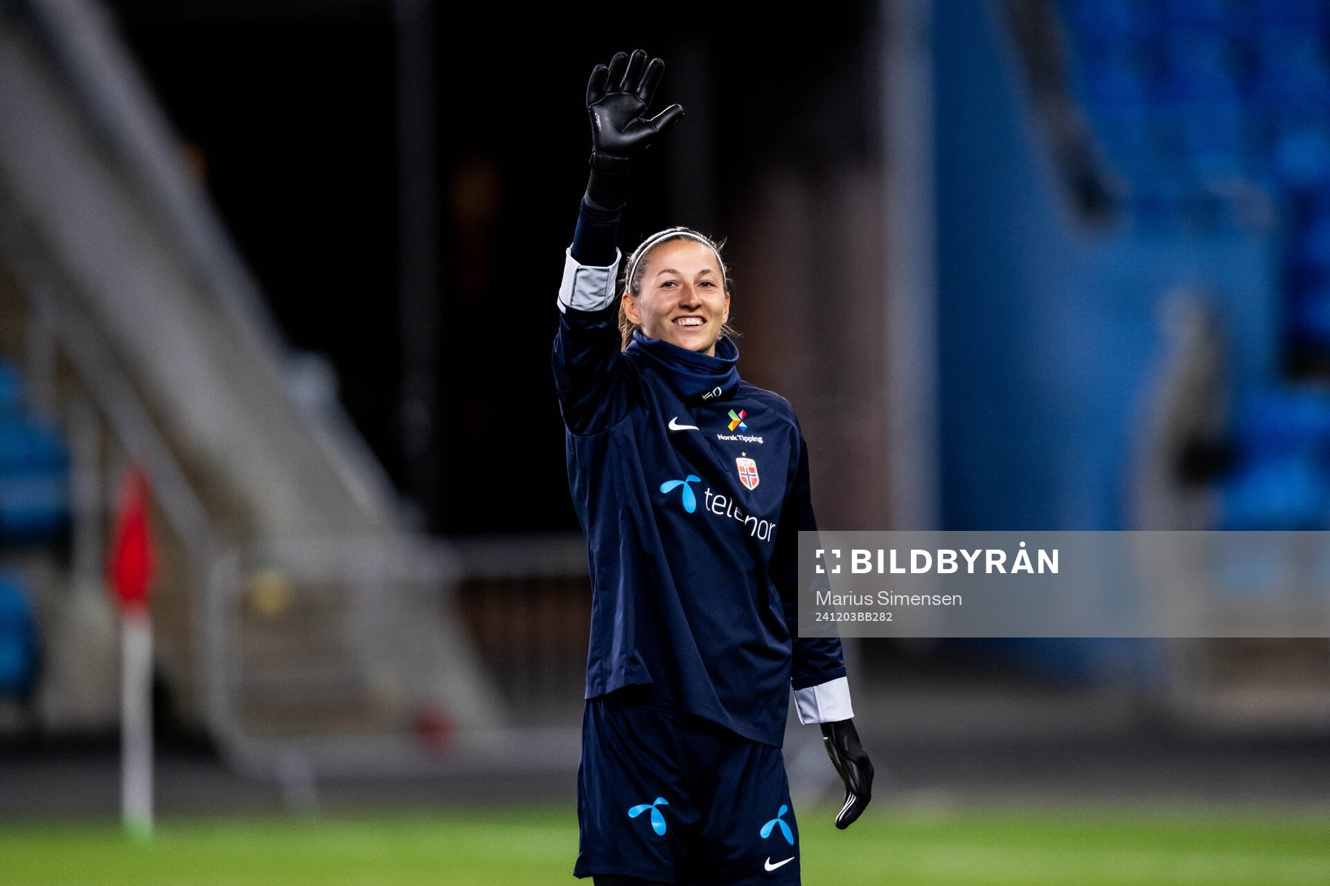 Goalkeeper Cecilie Fiskerstrand of Norway