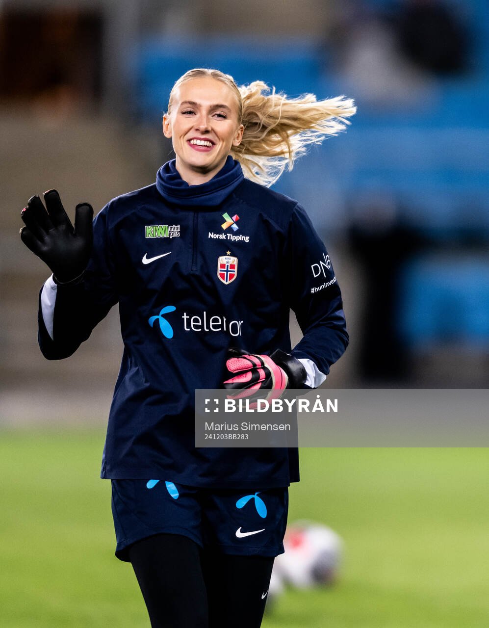 Goalkeeper Selma Panengstuen of Norway