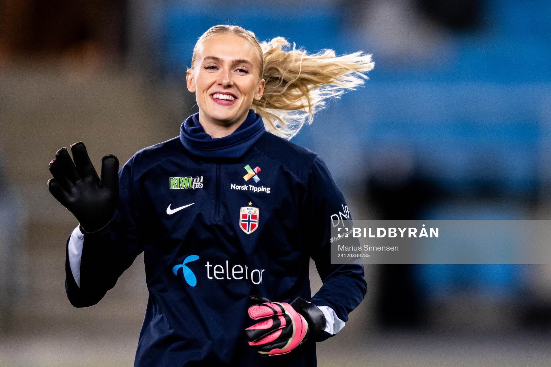 Goalkeeper Selma Panengstuen of Norway