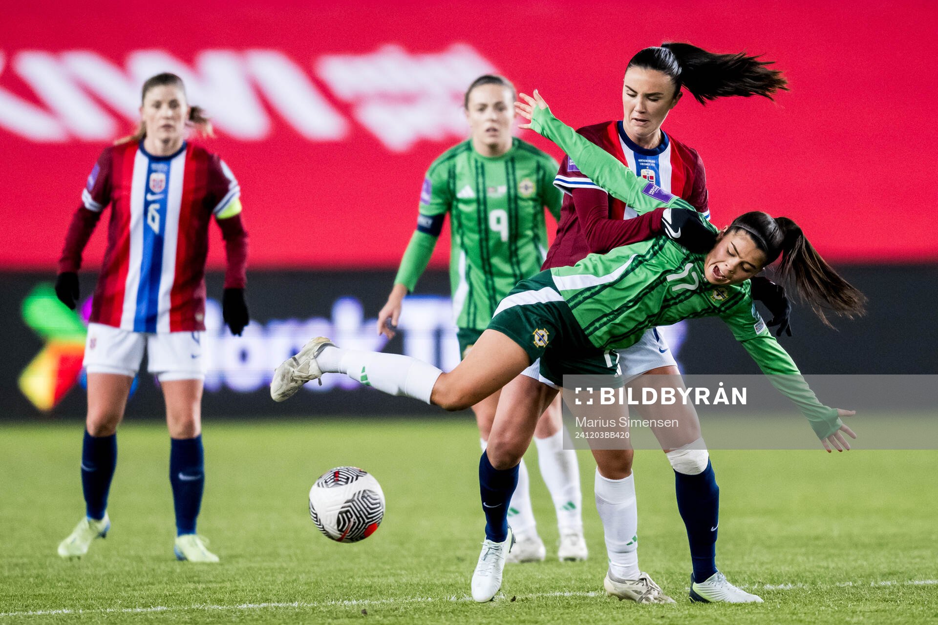 Ingrid Syrstad Engen of Norway and Joely Andrews of