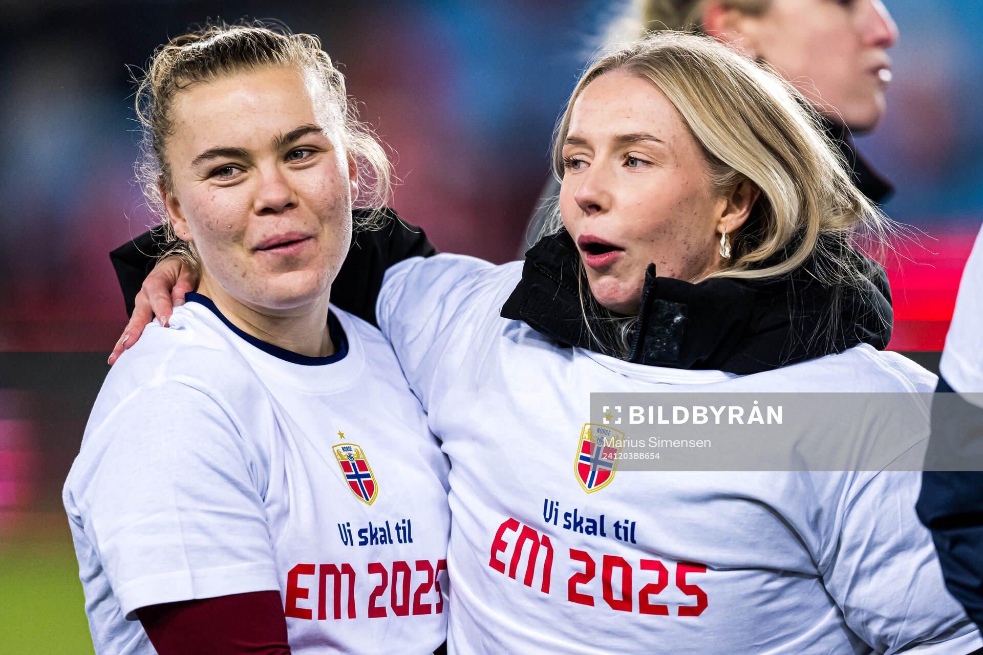 Olaug Tvedten and Thea Bjelde of Norway
