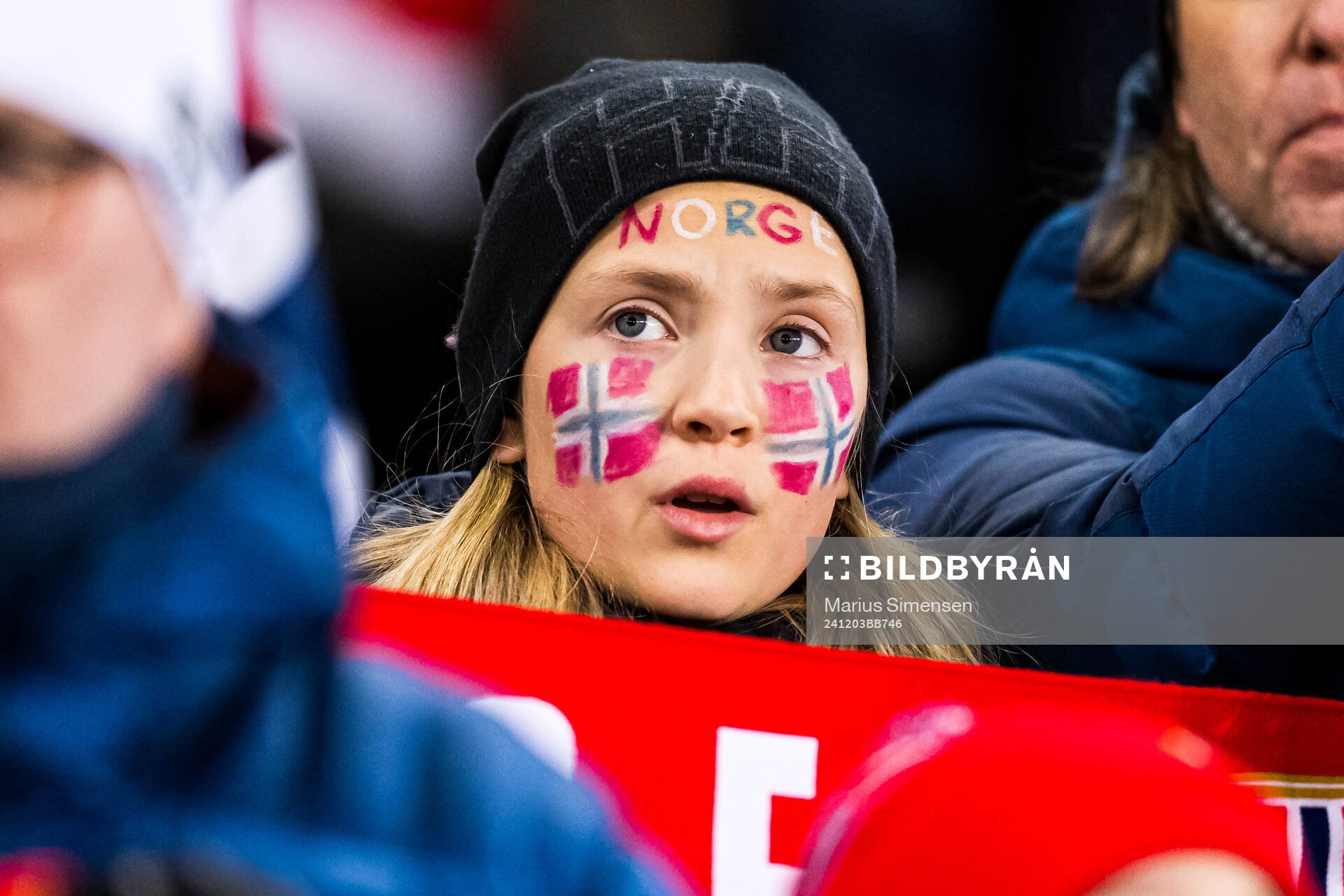Spectators in the stands