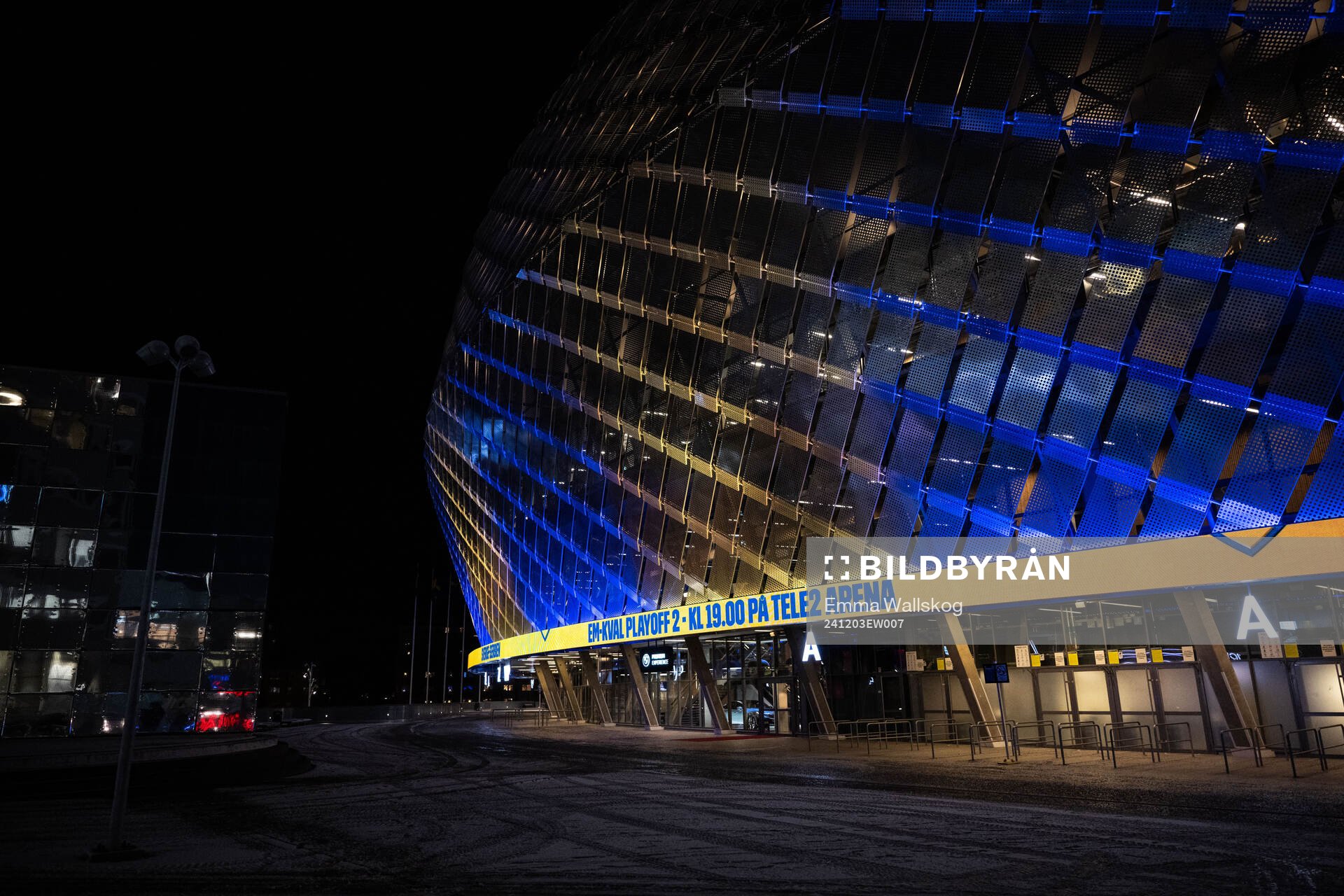 Exterior view of Tele2 Arena