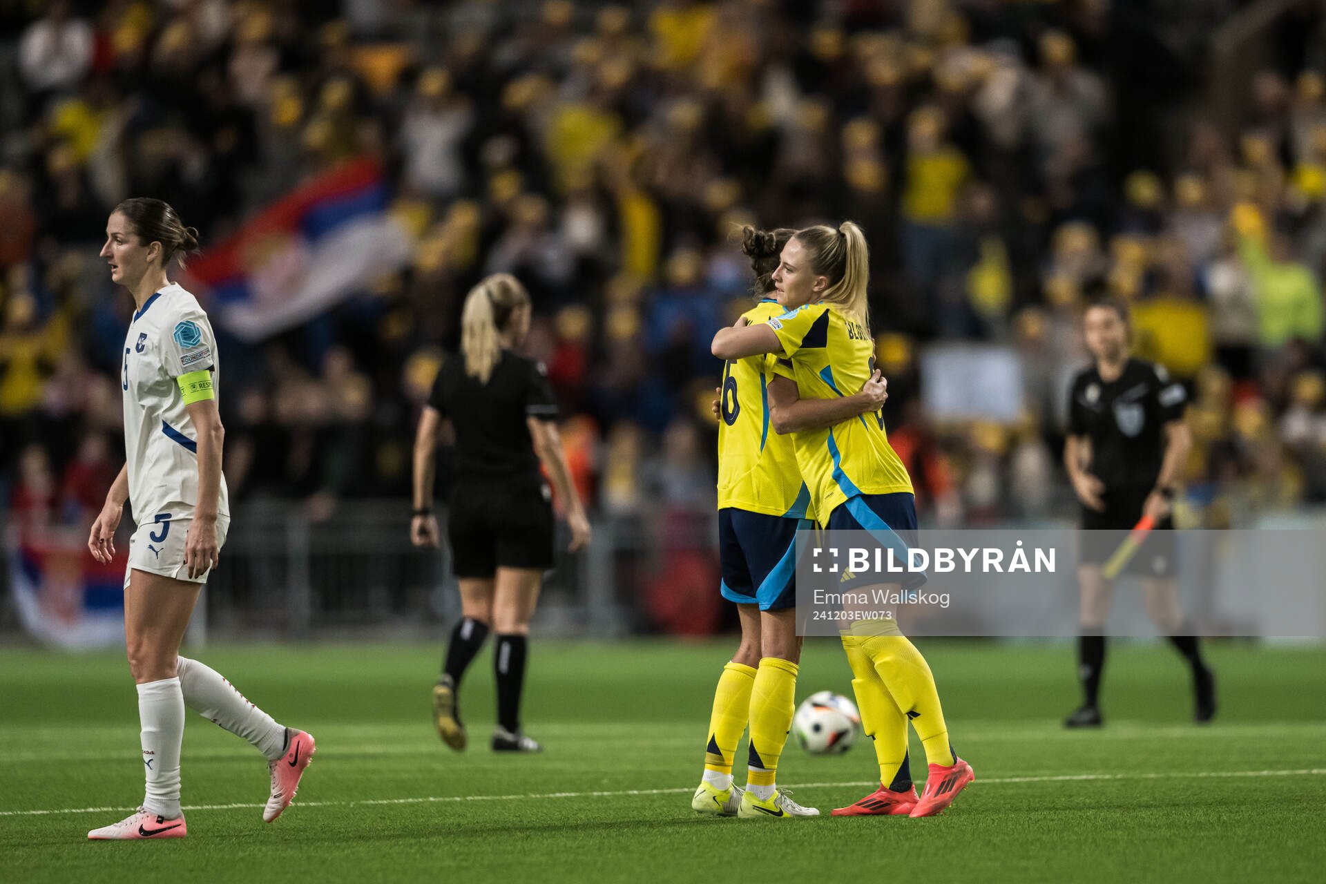 Filippa Angeldahl and Rebecka Blomqvist of Sweden