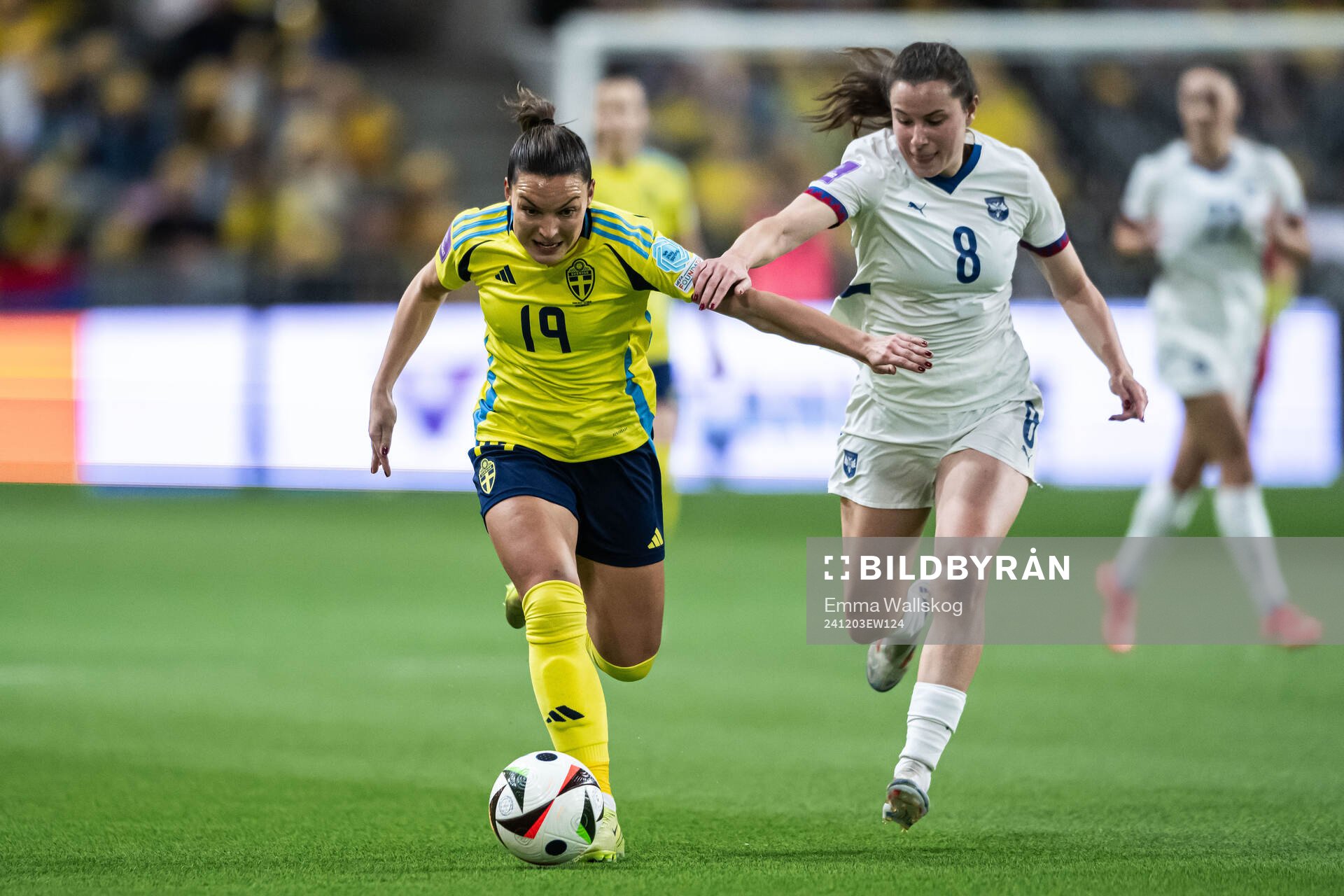 Johanna Rytting Kaneryd of Sweden and Dina Blagojevic of