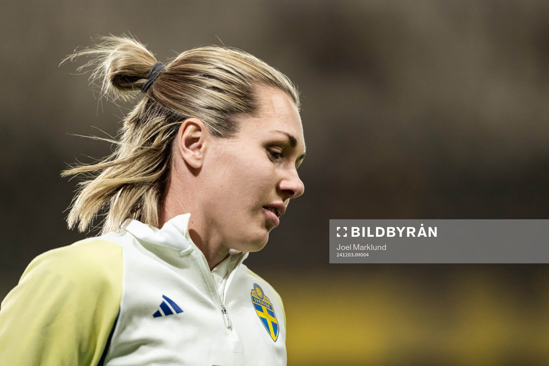 Goalkeeper Jennifer Falk of Sweden
