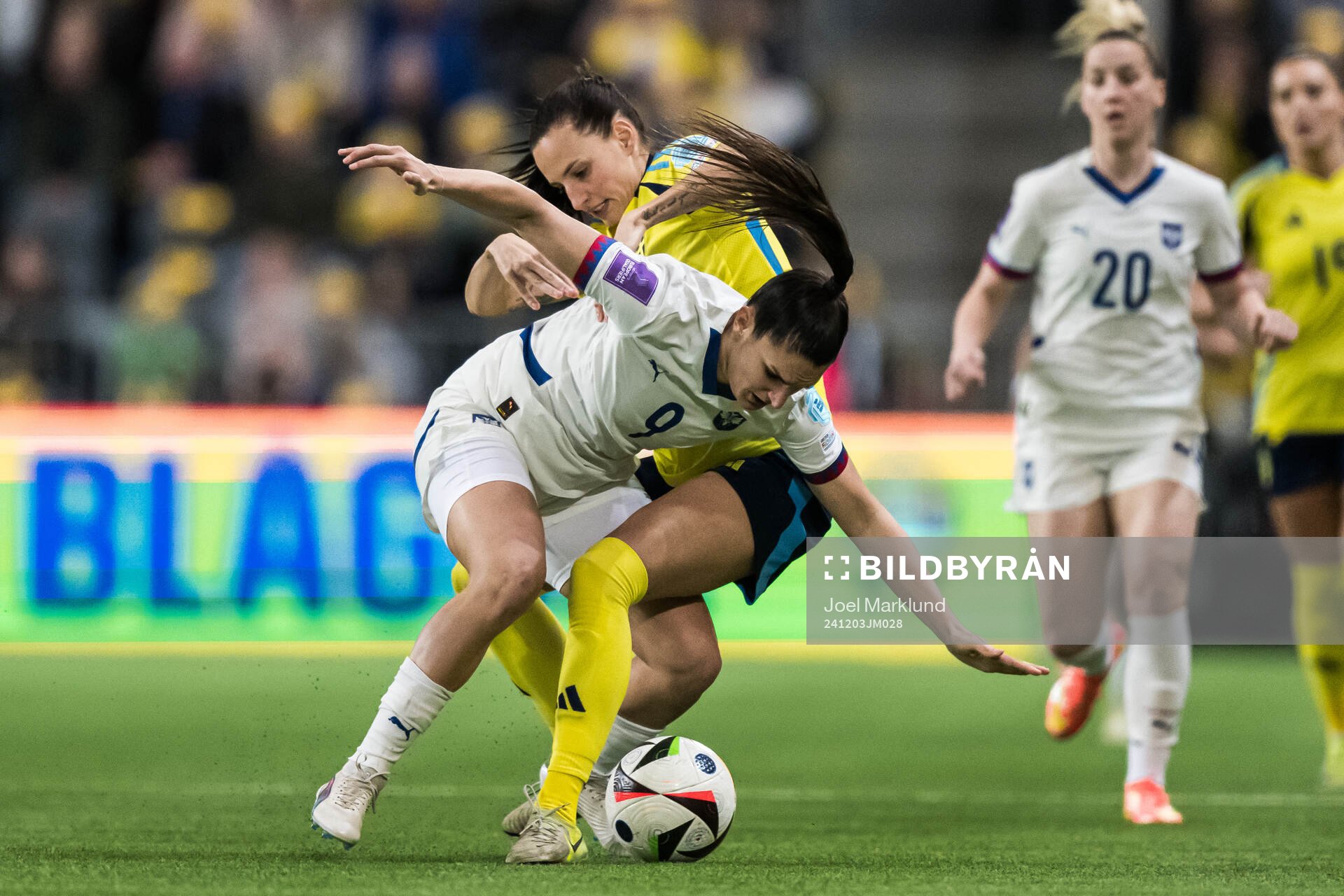 Jovana Damnjanovic of Serbia and Nathalie Björn of Sweden